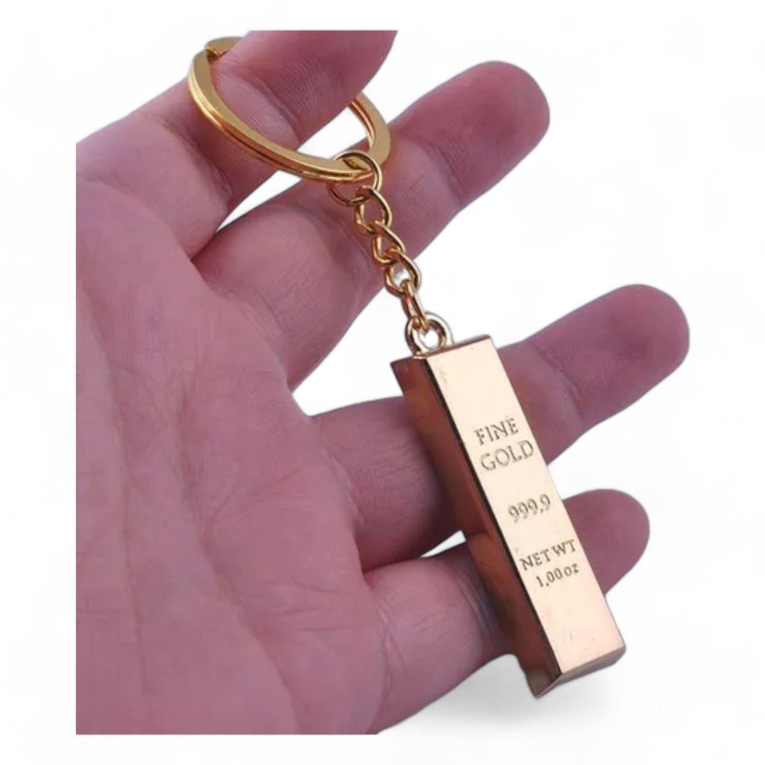 Llavero Lingote 999.9 Fine Gold Al28-5