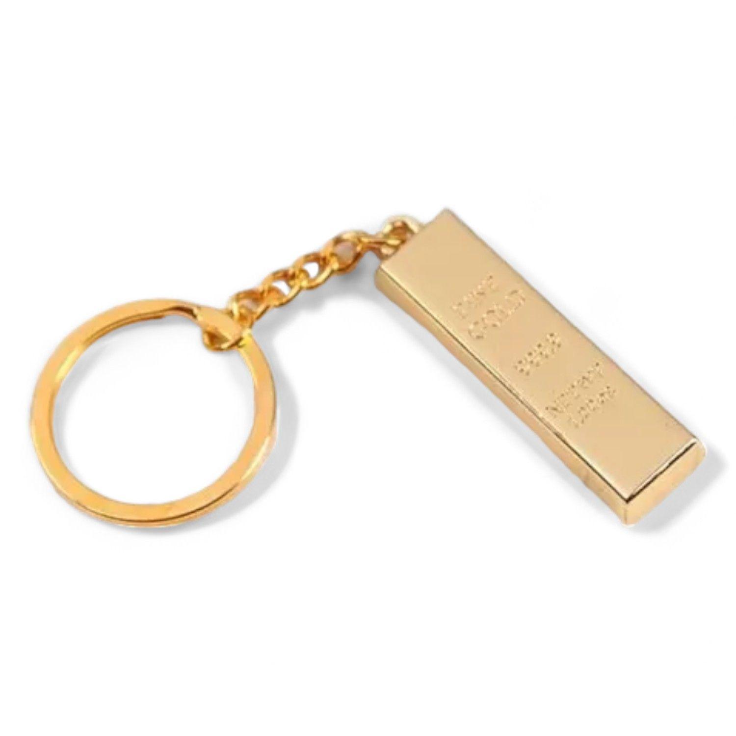 Llavero Lingote 999.9 Fine Gold Al28-6