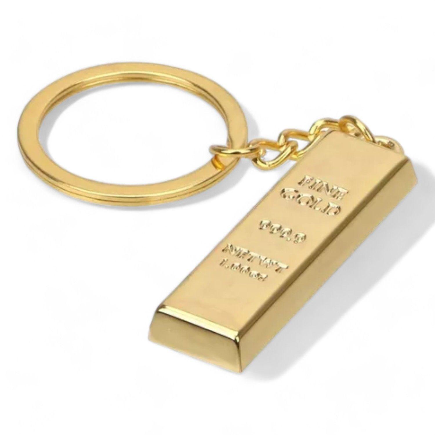 Llavero Lingote 999.9 Fine Gold Al28-7