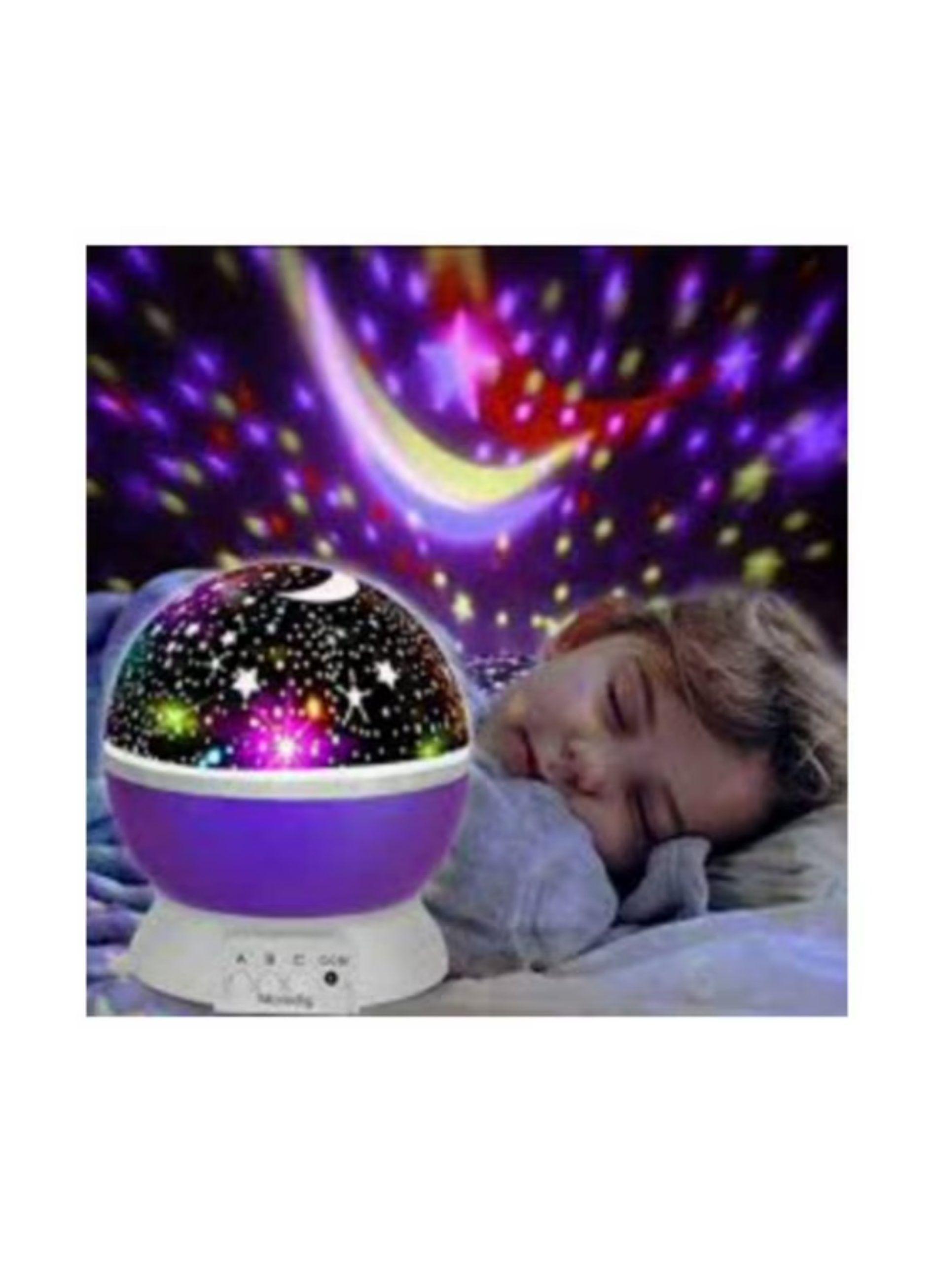 LAMPARA LUZ NOCTURNA CIELO NOCTURNO PROYECCION LED 4 COLORES-4