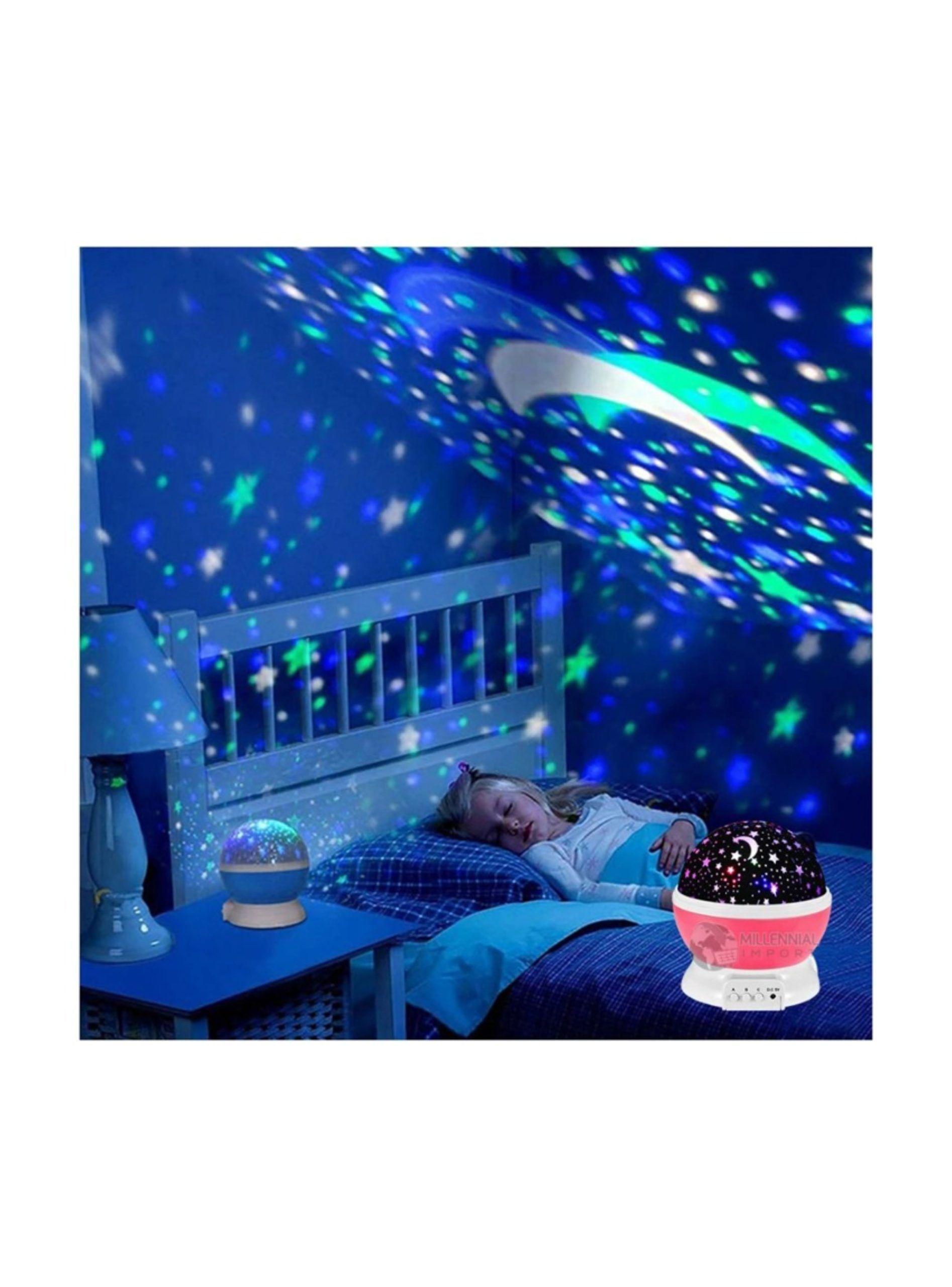 LAMPARA LUZ NOCTURNA CIELO NOCTURNO PROYECCION LED 4 COLORES-6