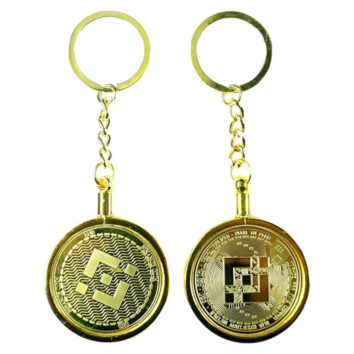 Llavero Binance Gold De Lujo. Aj20-2