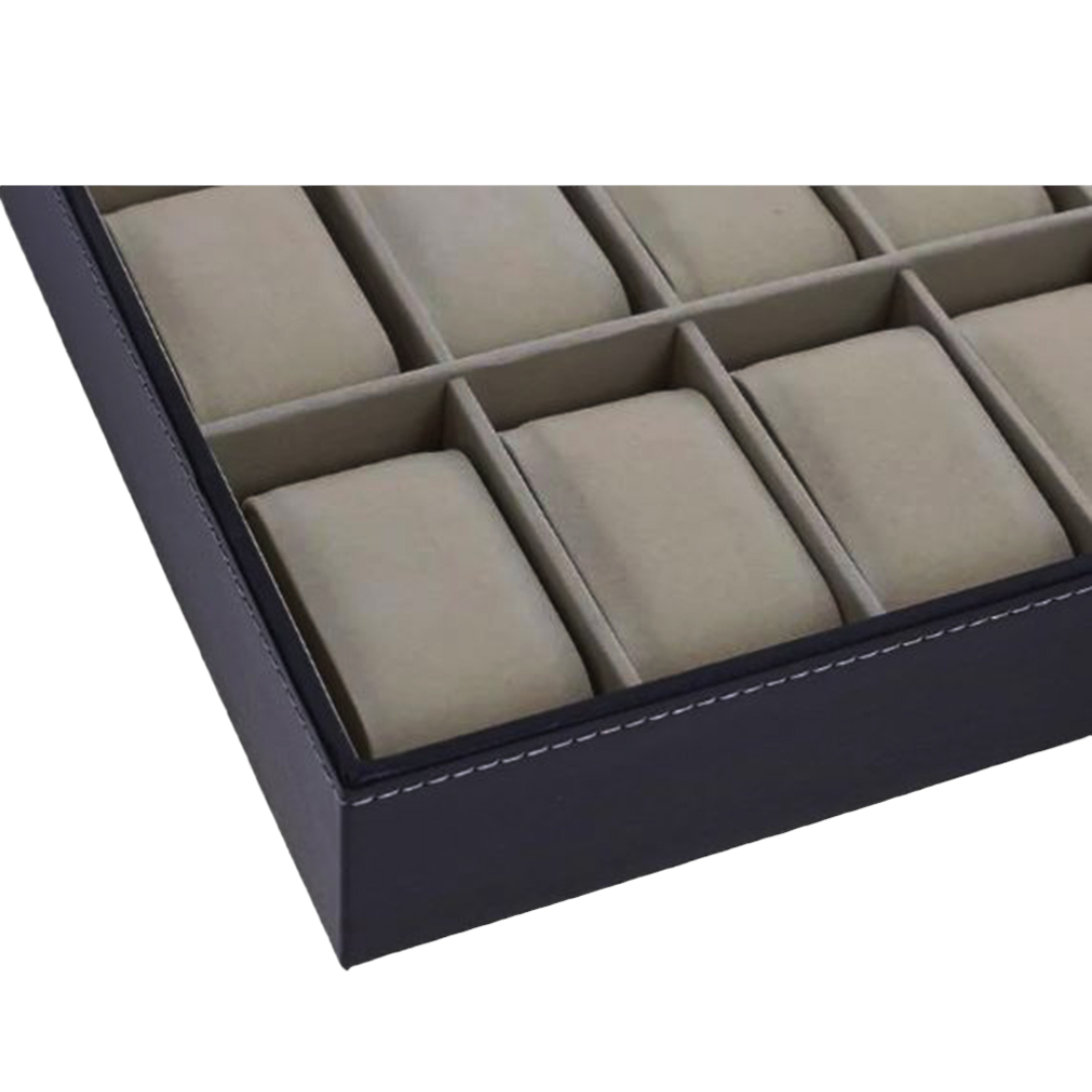 CAJA DE 12 RELOJES EXHIBIDOR COMPARTIMIENTO AC91-5