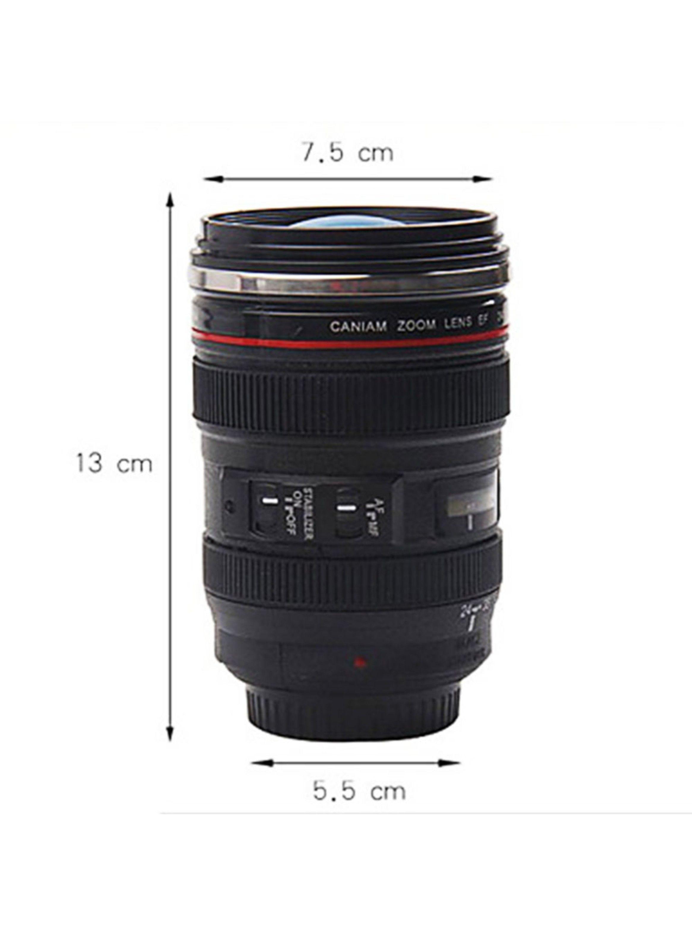 Tazon Mug Lente Camara Fotografica Tapa Transparente Aa36-3