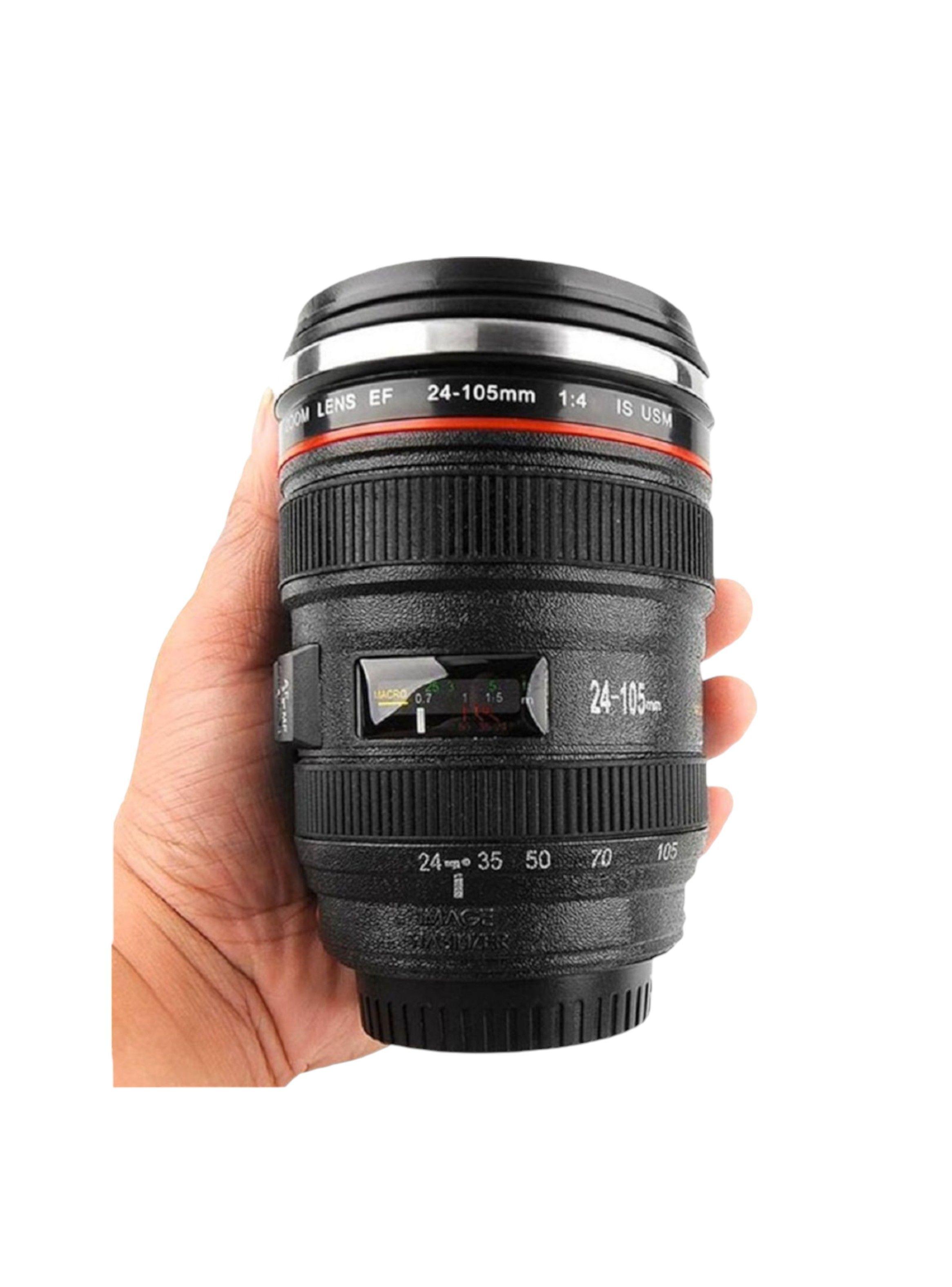 Tazon Mug Lente Camara Fotografica Tapa Transparente Aa36-6