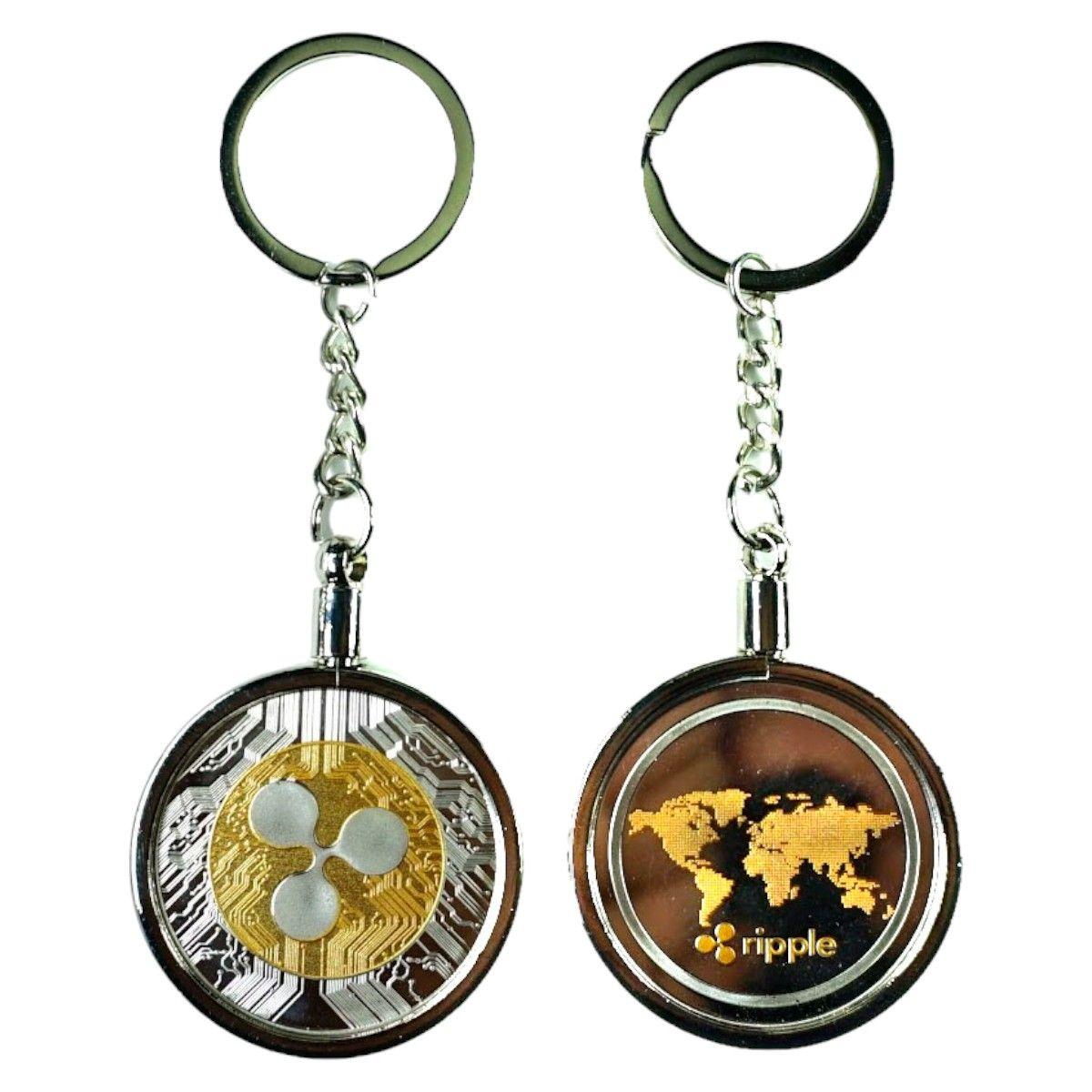 Llavero Ripple Bimetal de Lujo Aj44-2