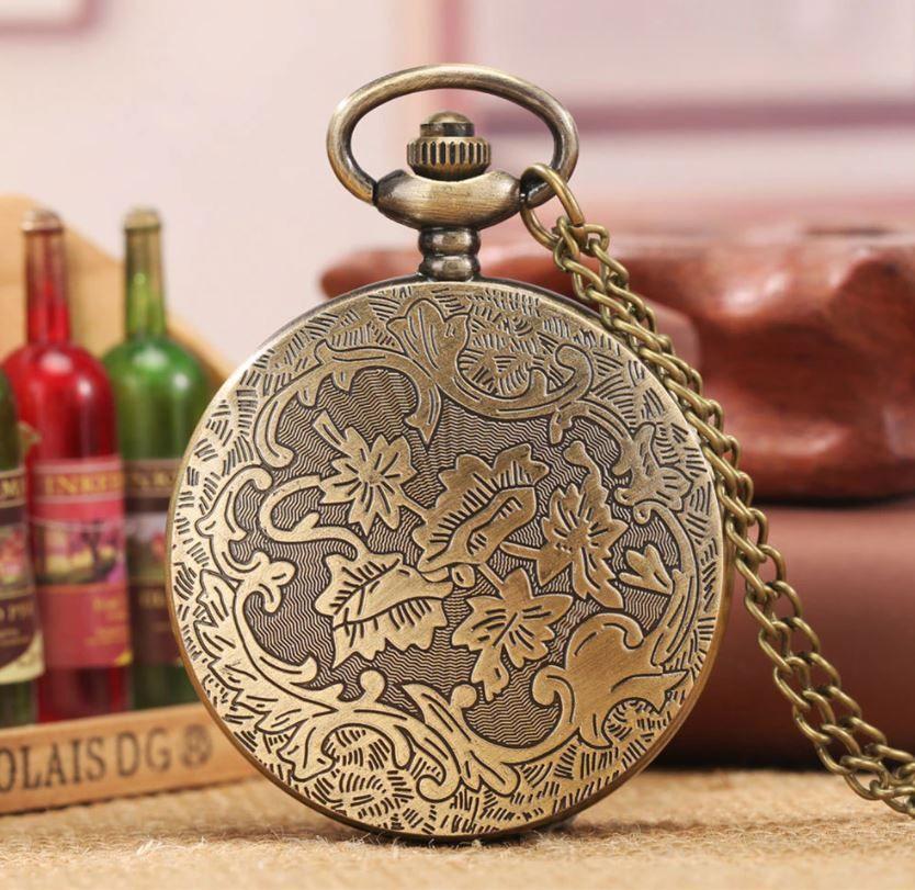 Reloj De Bolsillo Leontina wheel fortune con Cadena AK72-3