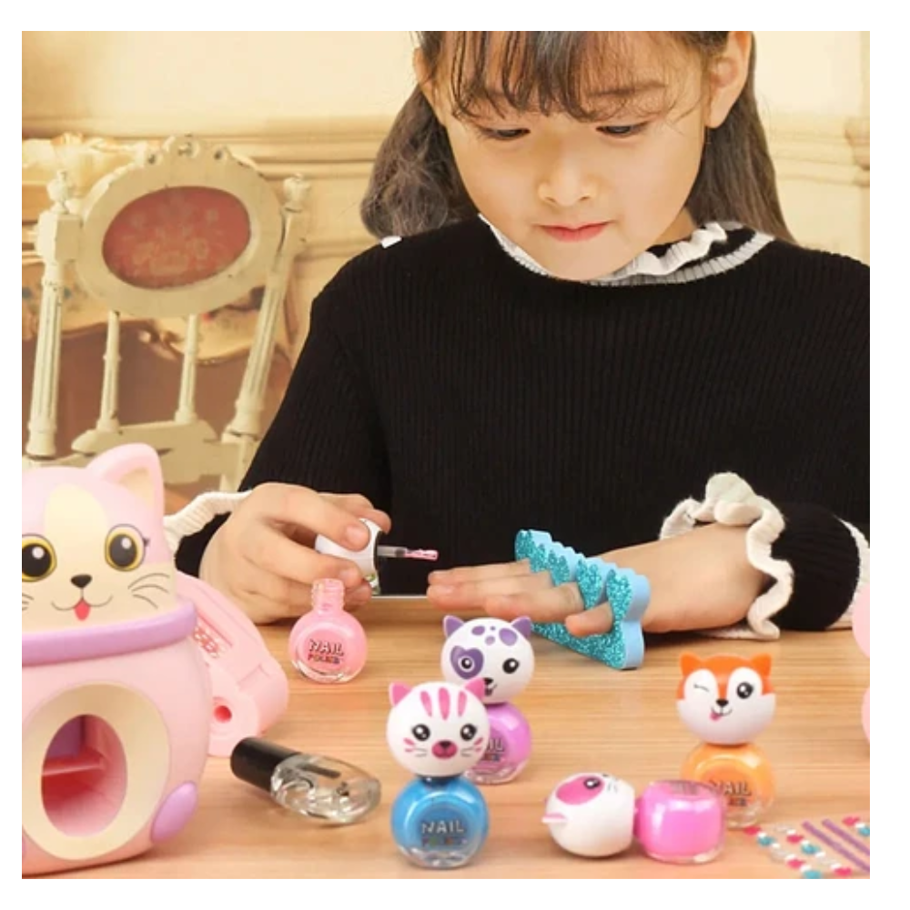 ESTAMPADOR DE UÑAS NIÑAS DECORADO ESMALTE INFANTIL GATO AR90-6