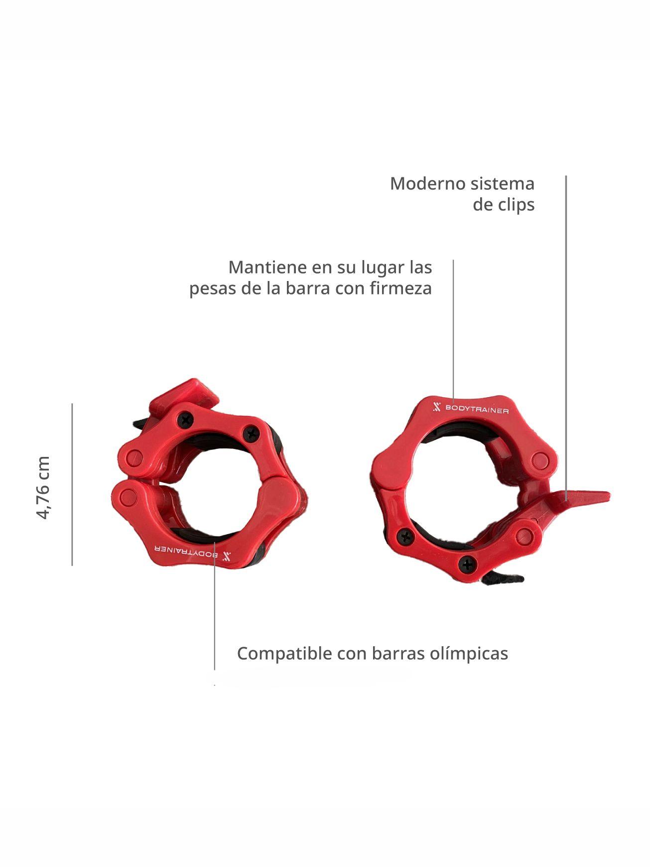 Set 2 Clips Bloqueadores de Discos para Barra Bodytrainer-1