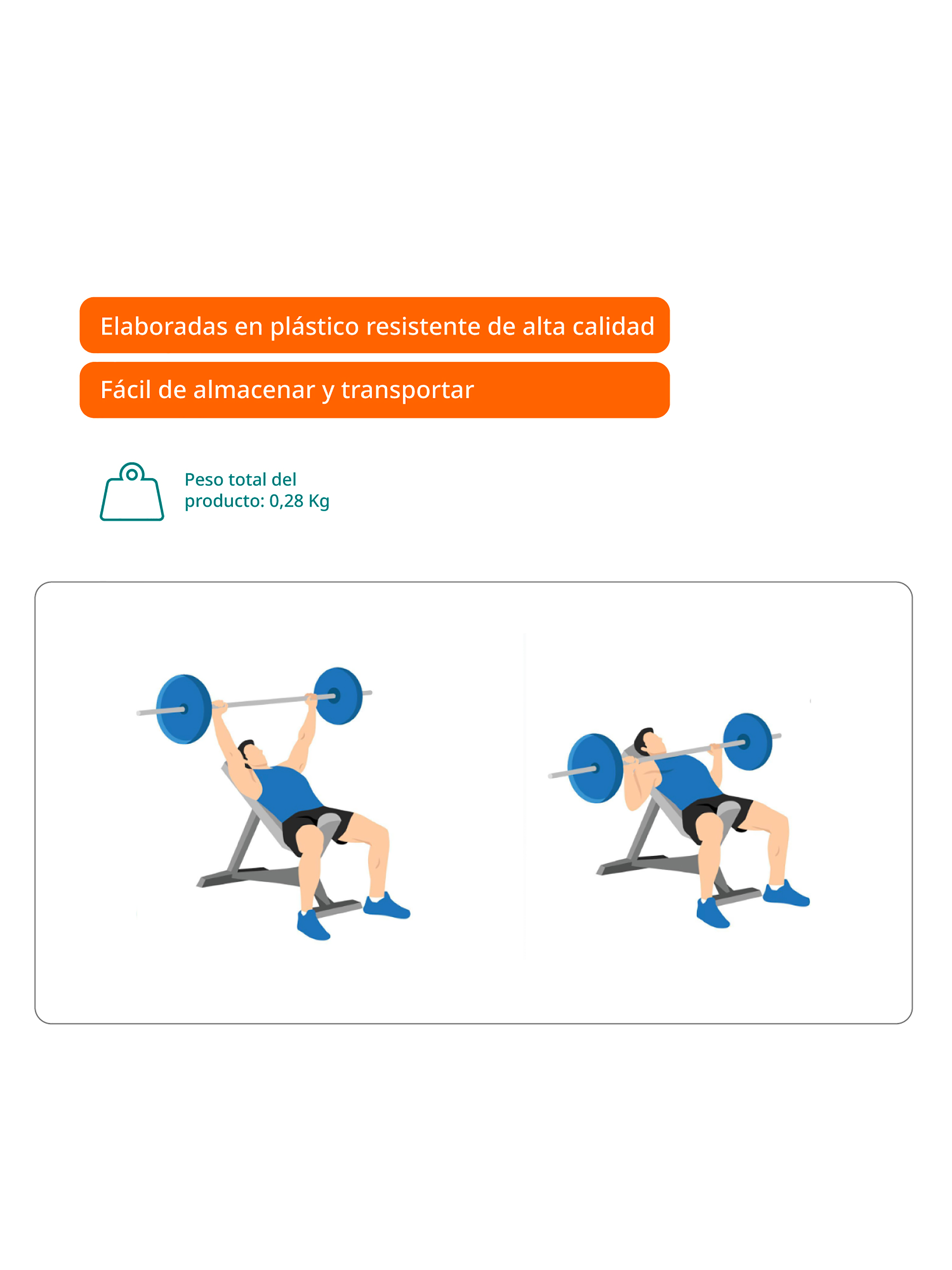 Set 2 Clips Bloqueadores de Discos para Barra Bodytrainer-2