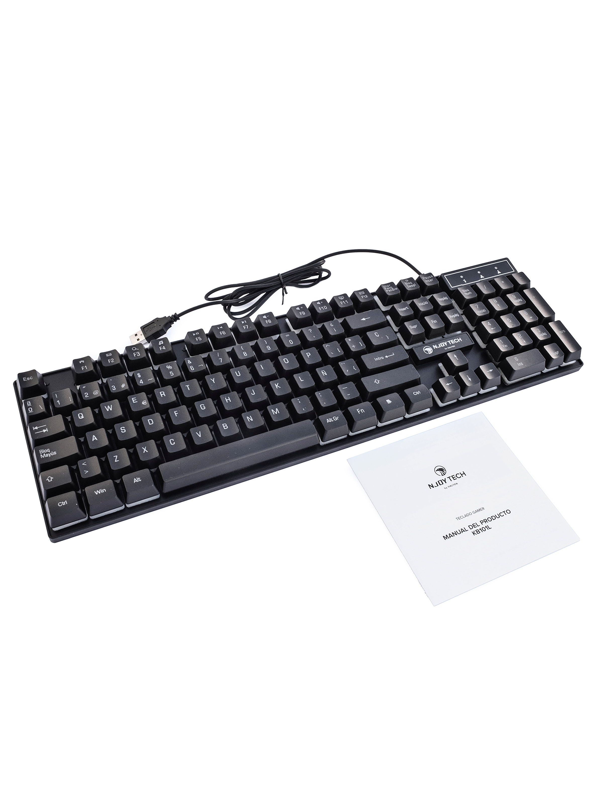 Teclado Gamer Njoytech con Retroiluminación RGB-9