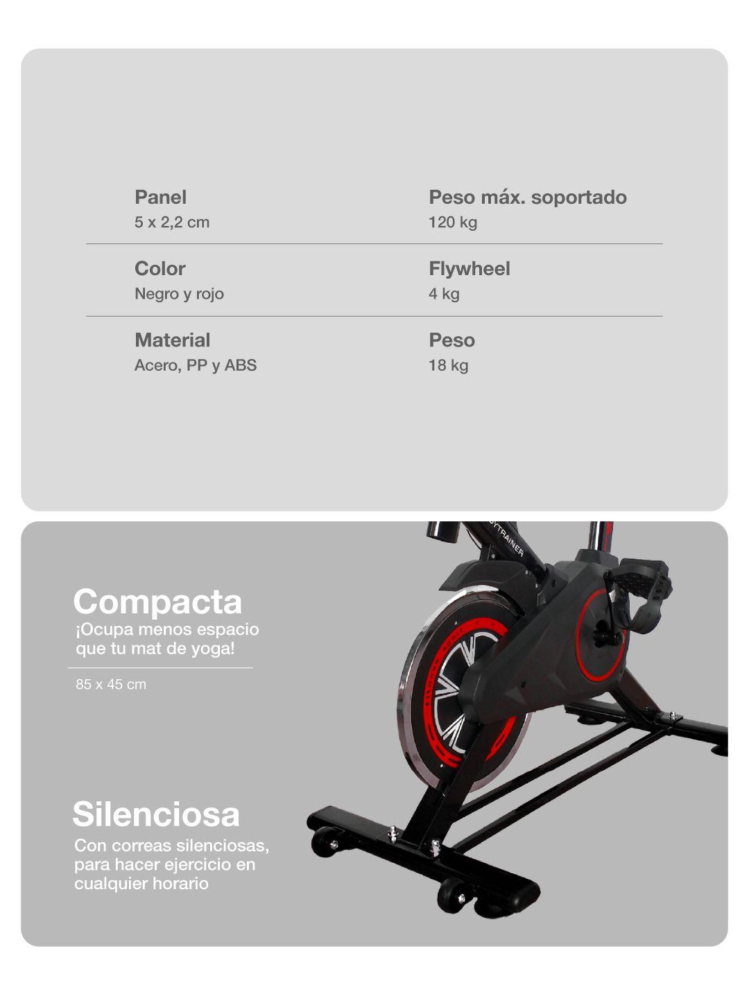 Bicicleta Spinning 4kg Bodytrainer SP4 Compacta-3