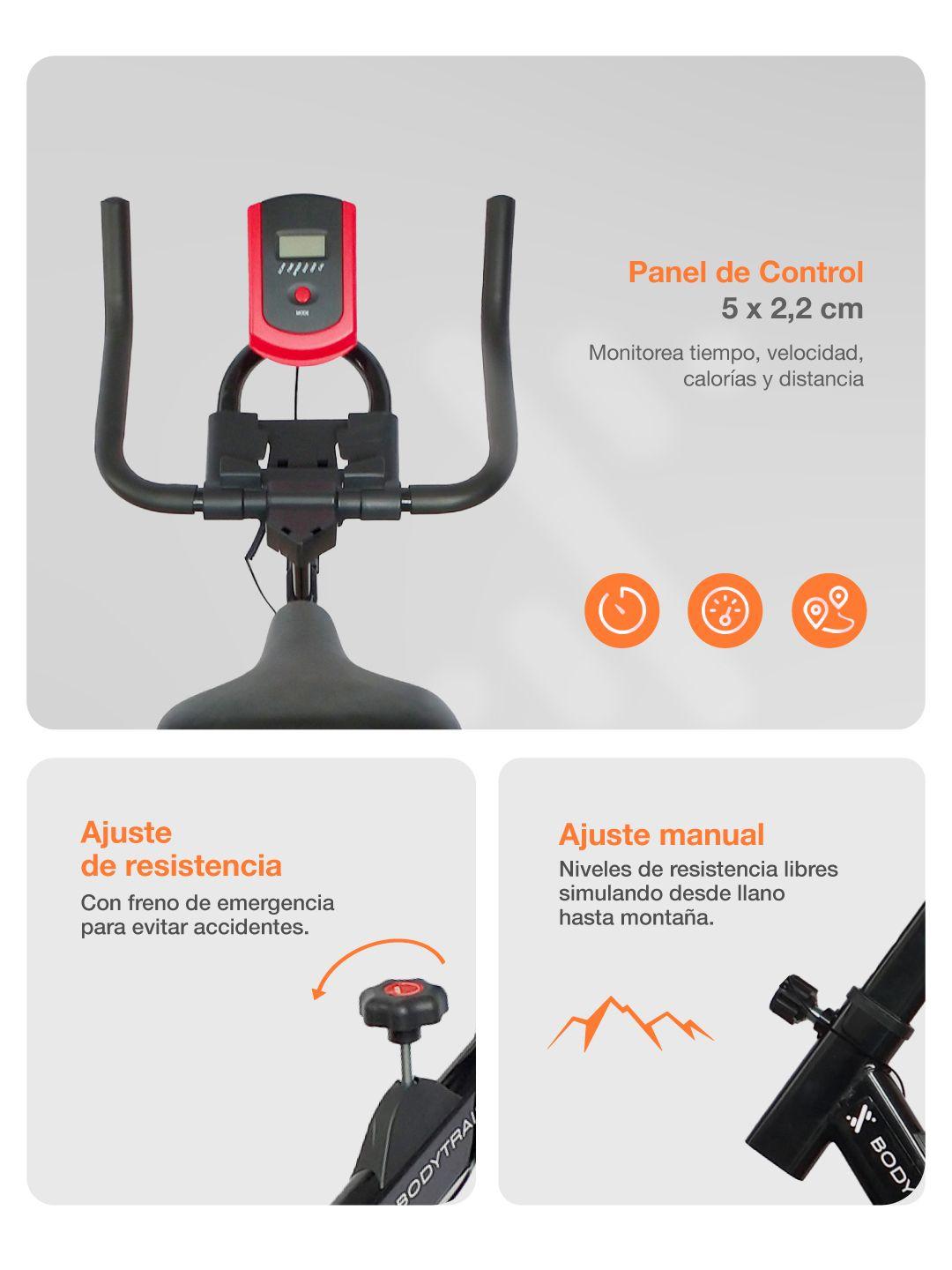 Bicicleta Spinning 4kg Bodytrainer SP4 Compacta-4