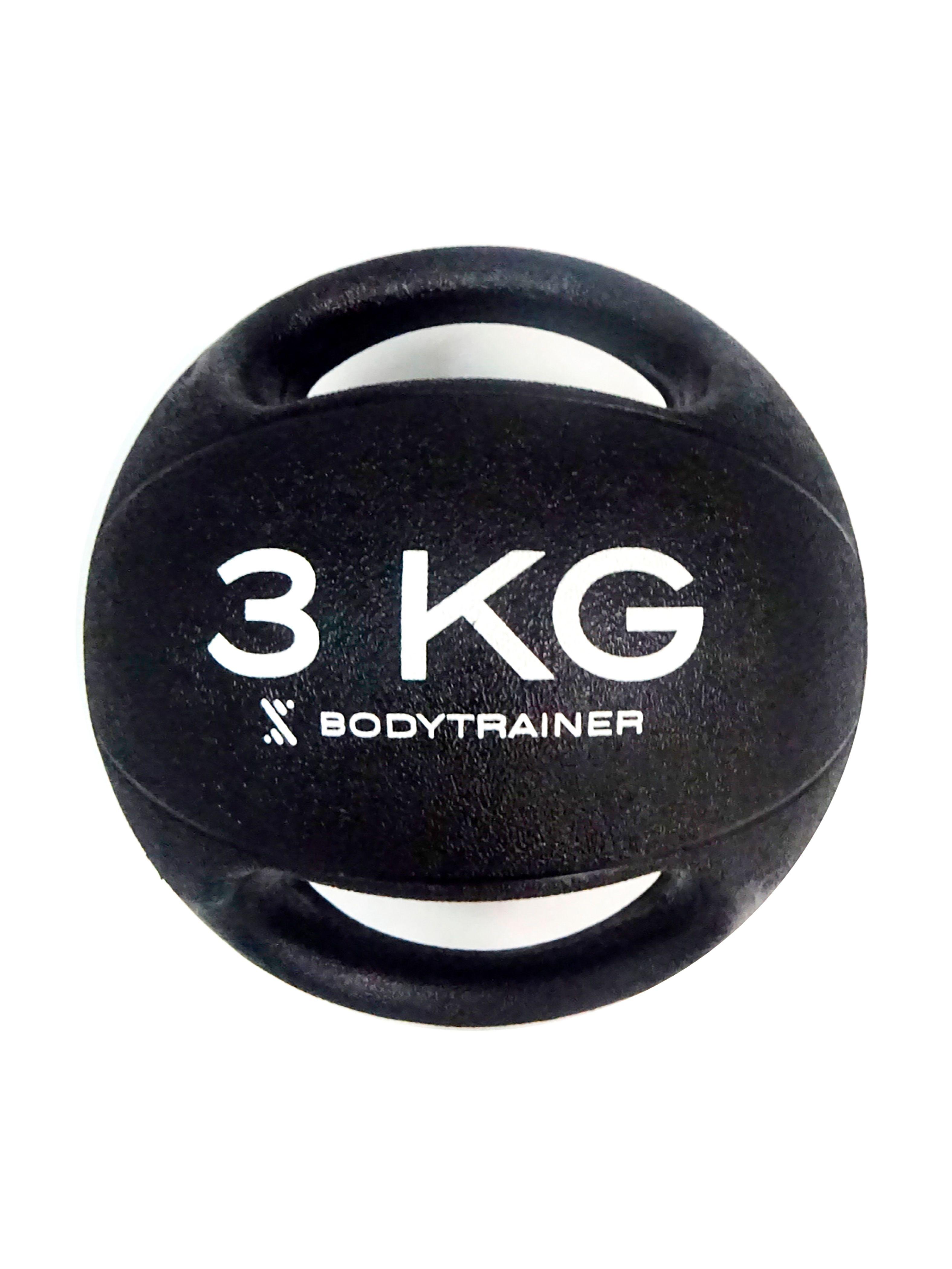 Balón Medicinal 3 Kg Bodytrainer Slam Ball Caucho Con Agarre-0