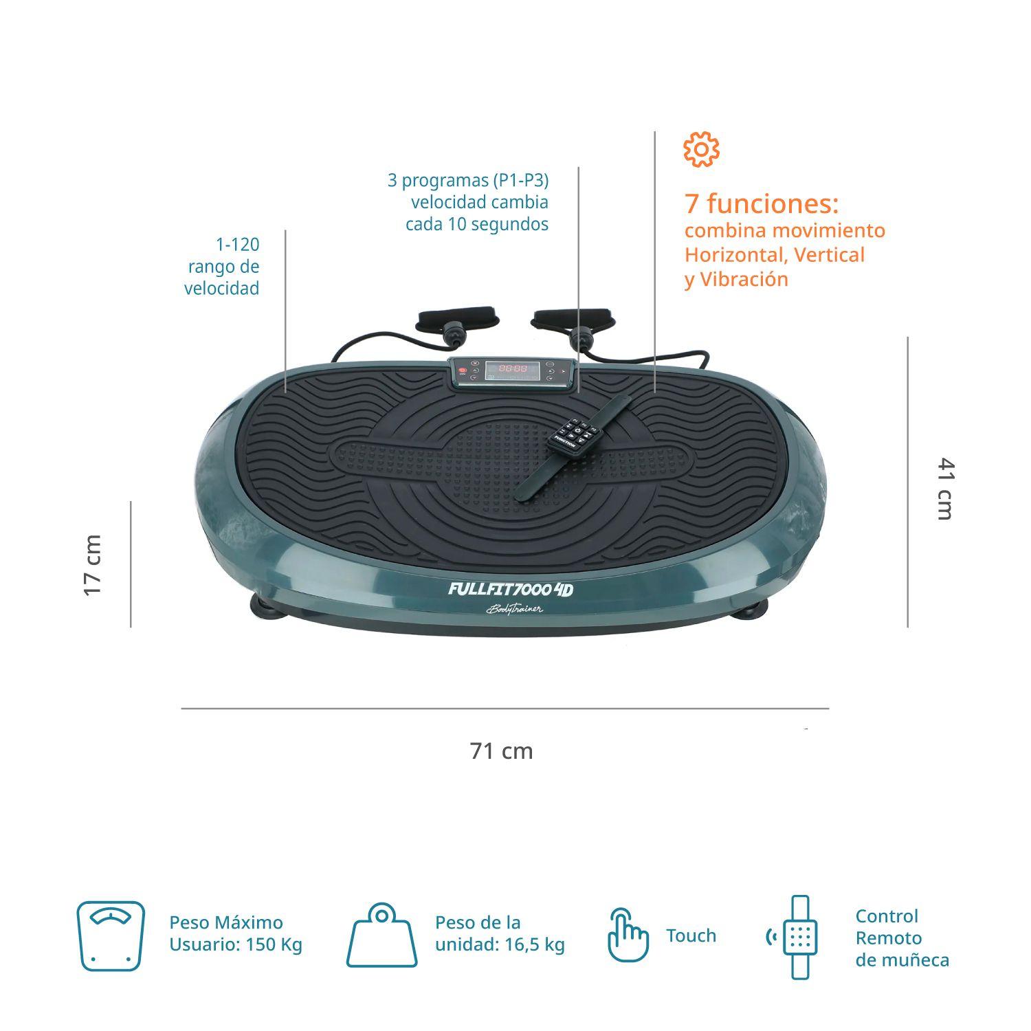 Plataforma Vibratoria Bodytrainer Fullfit 7000 4d Negra-1