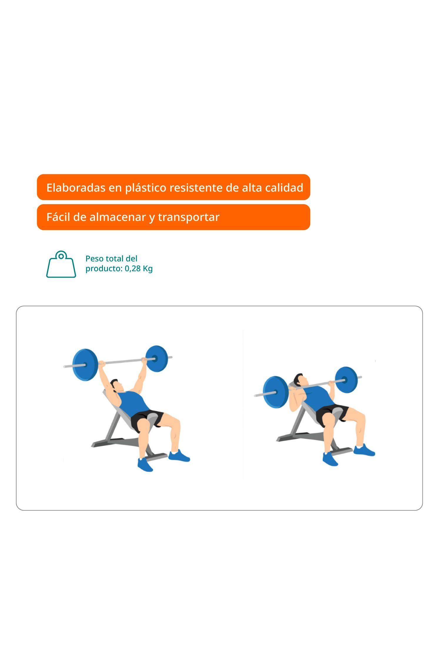 Set 2 de Collarines Para Barras Olímpicas Bodytrainer Negros-2