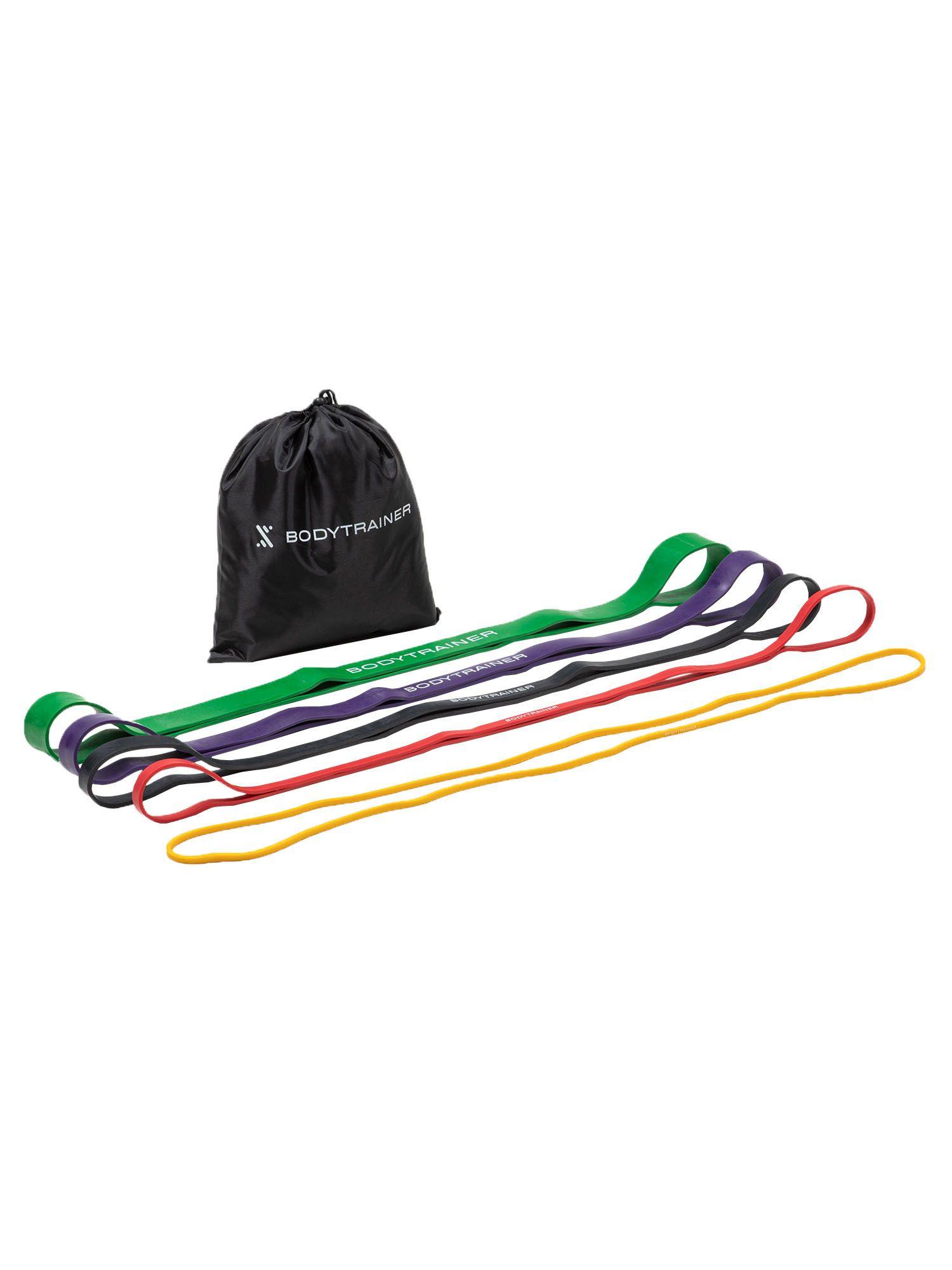 Set 5 Bandas Elásticas de Resistencia Silicona Bodytrainer-3