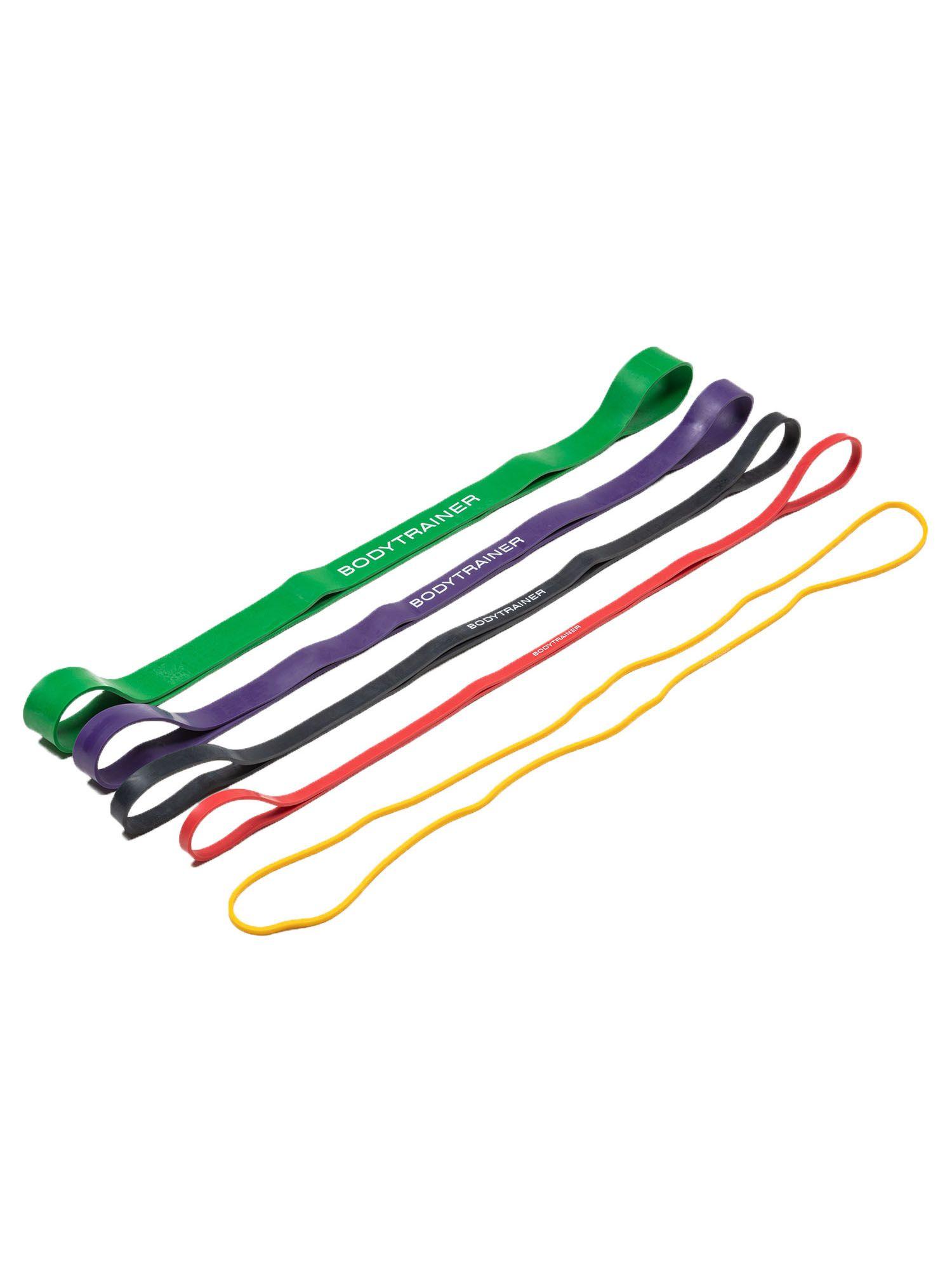 Set 5 Bandas Elásticas de Resistencia Silicona Bodytrainer-4