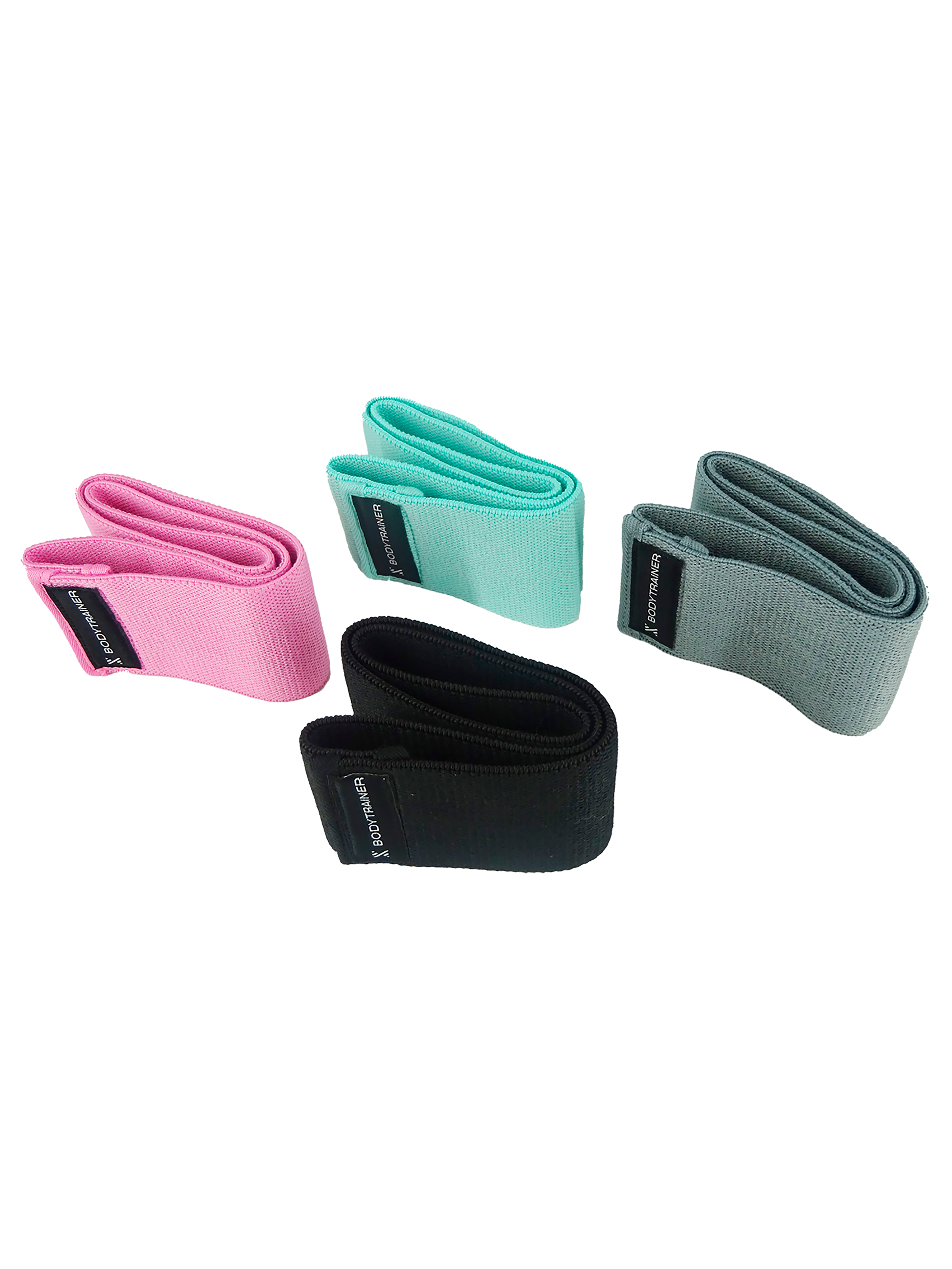 Set 4 Bandas Elásticas de Resistencia de Tela Bodytrainer-3