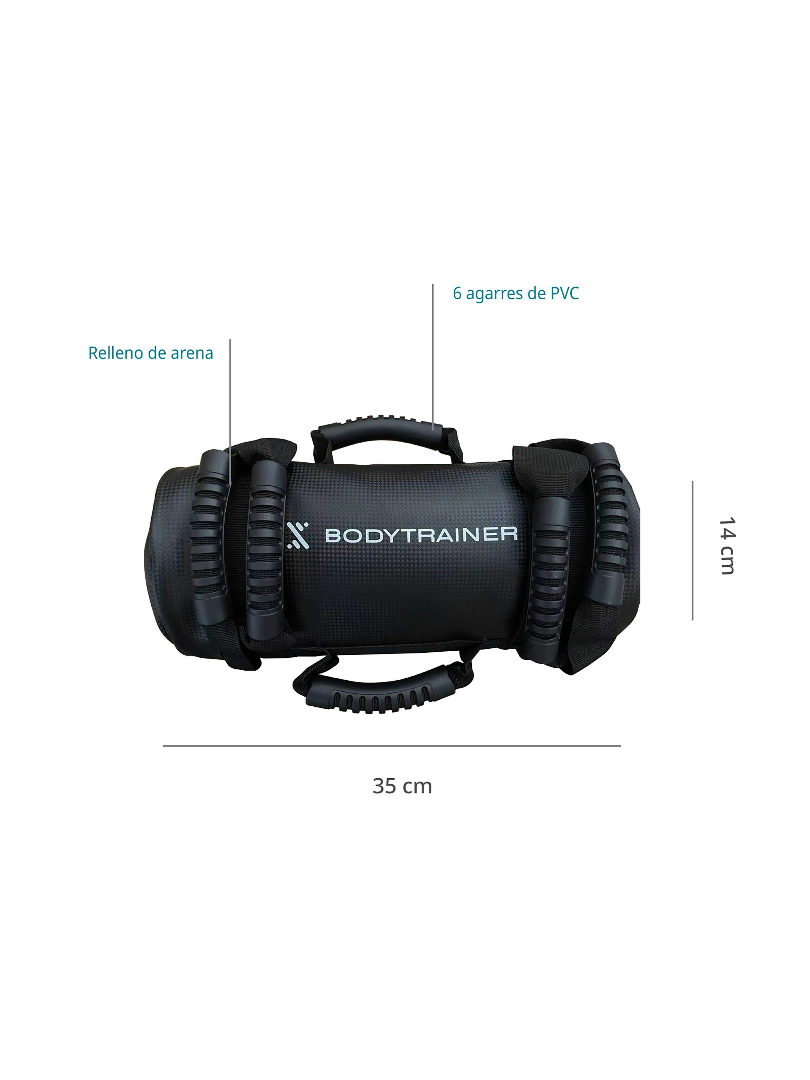 Saco de Arena Búlgaro Bodytrainer Entrenamiento Peso 5 kg-1