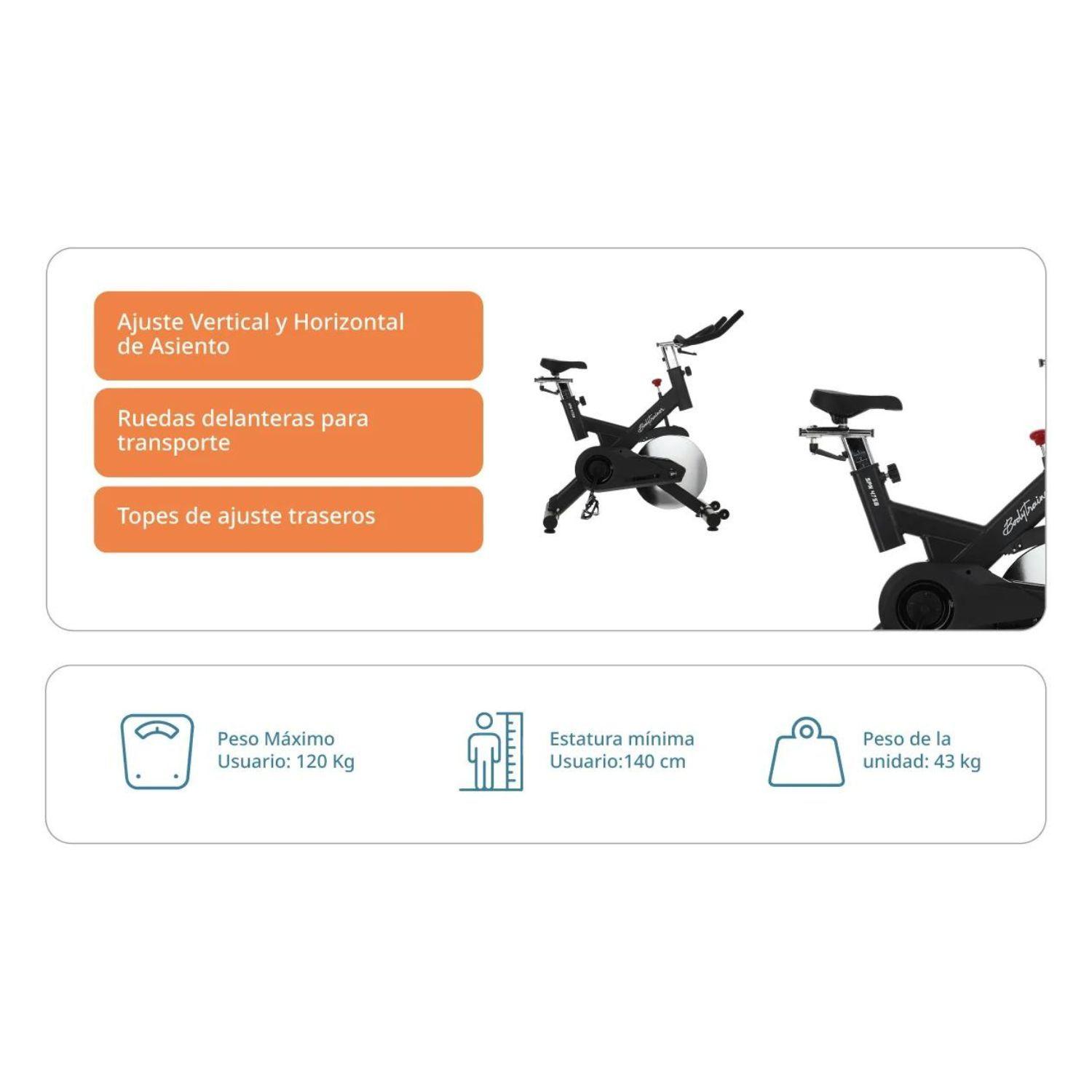 Bicicleta De Spinning Bodytrainer Spn 475b Sistema De Correa-3