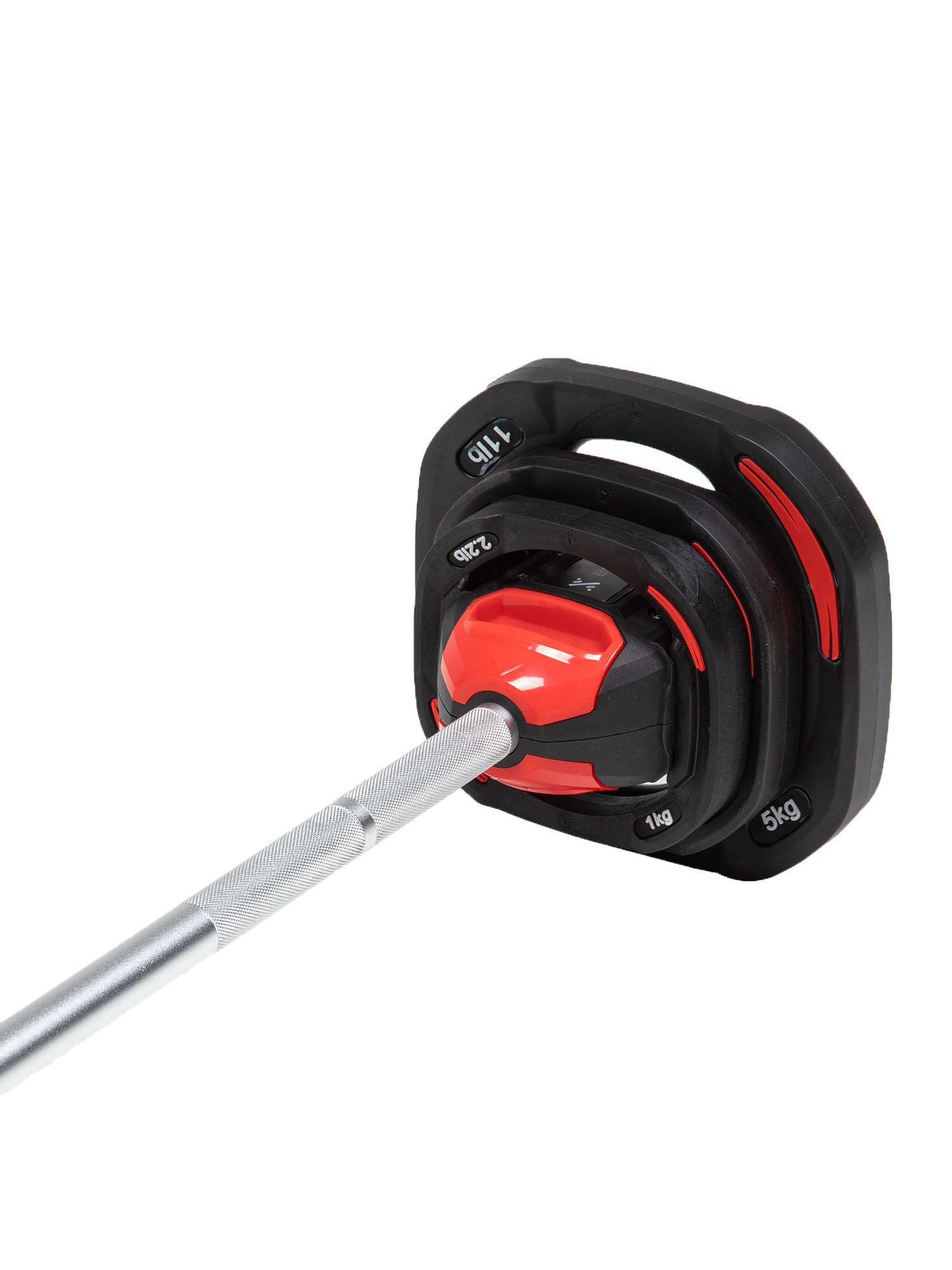 Barra con Sistema Rápido de Peso Ajustable y Discos 20 Kg-5