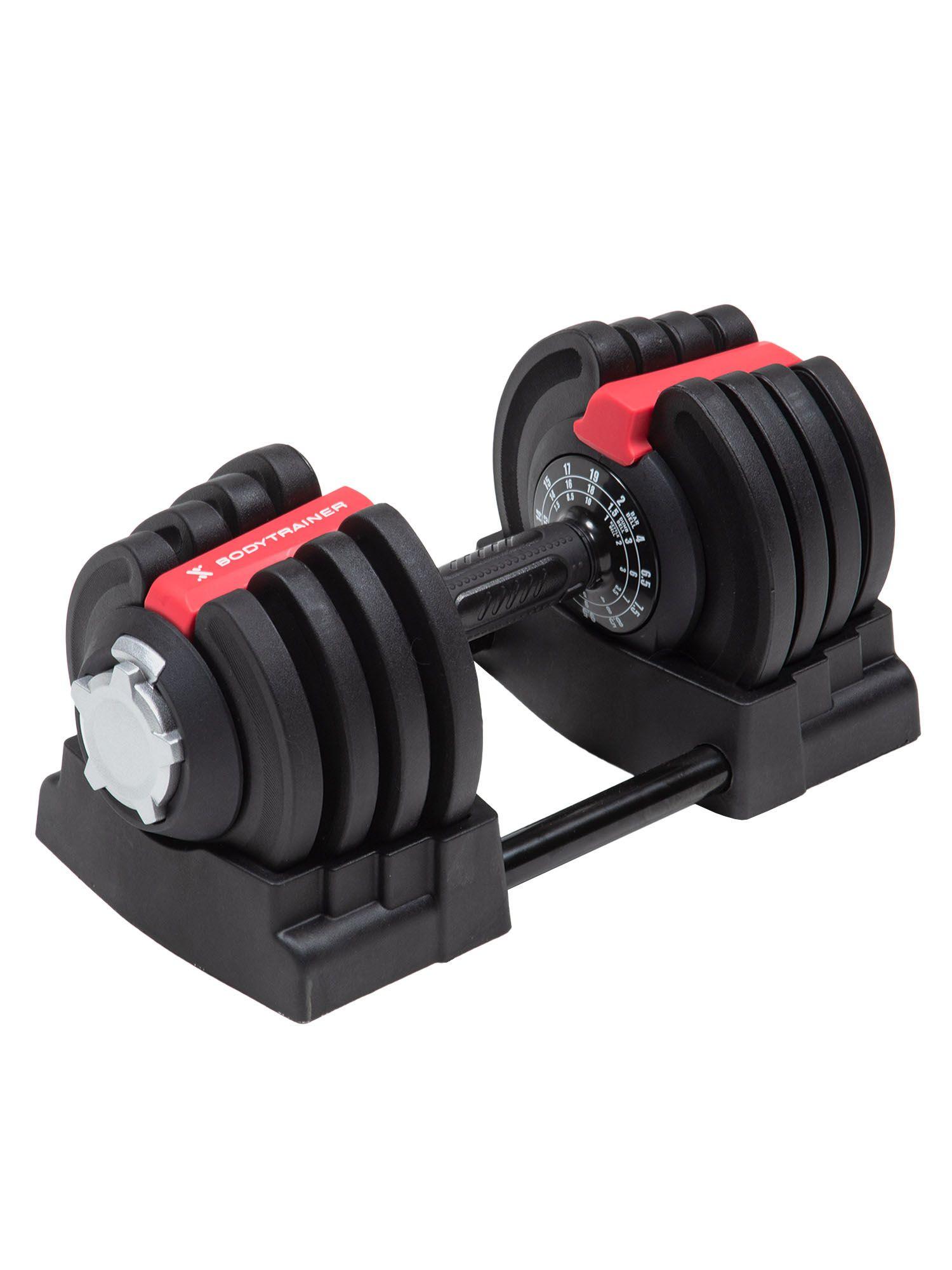 Set 3 en 1 Bodytrainer Barra Mancuerna Kettlebell Ajustable-6