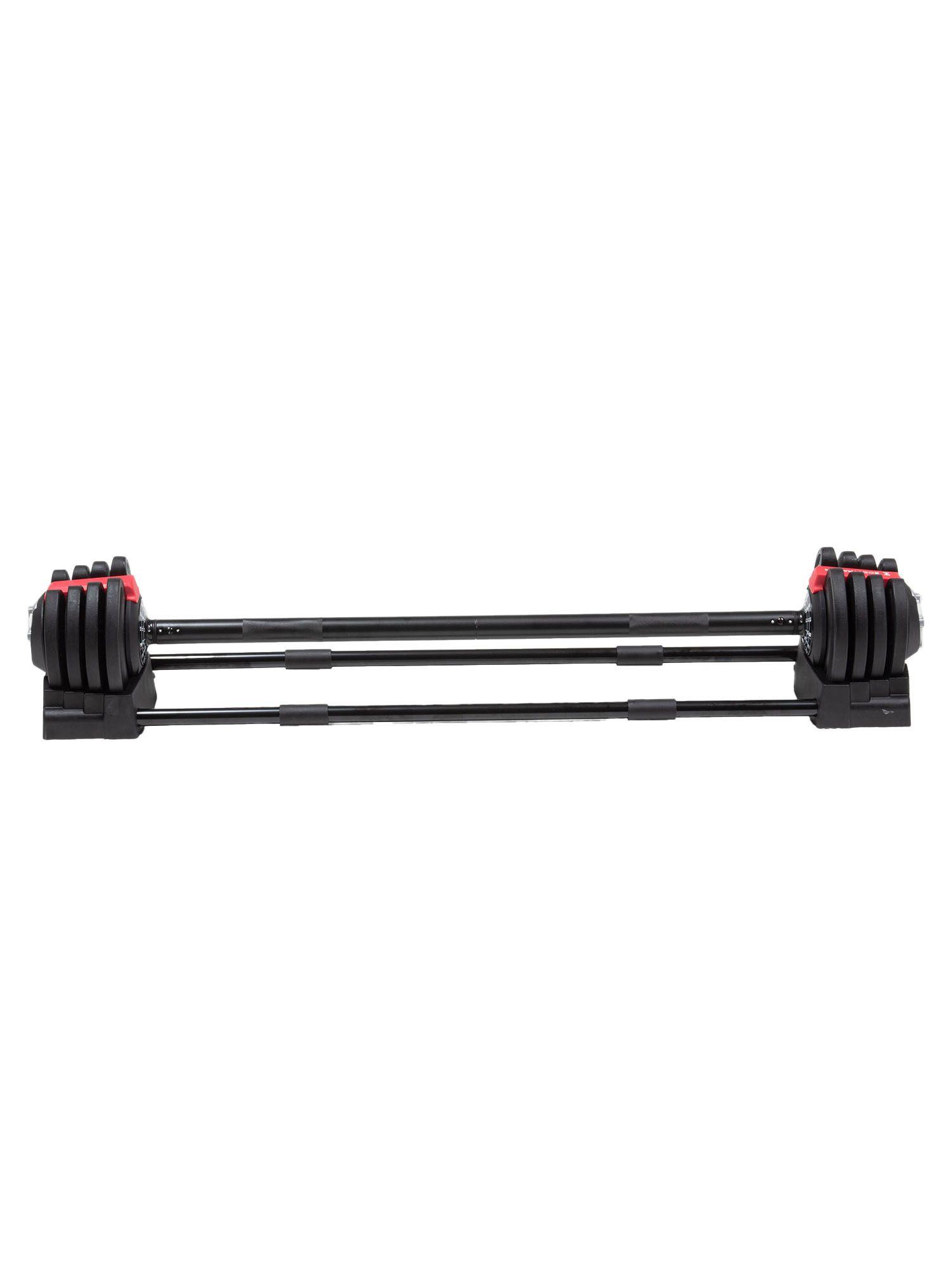 Set 3 en 1 Bodytrainer Barra Mancuerna Kettlebell Ajustable-9