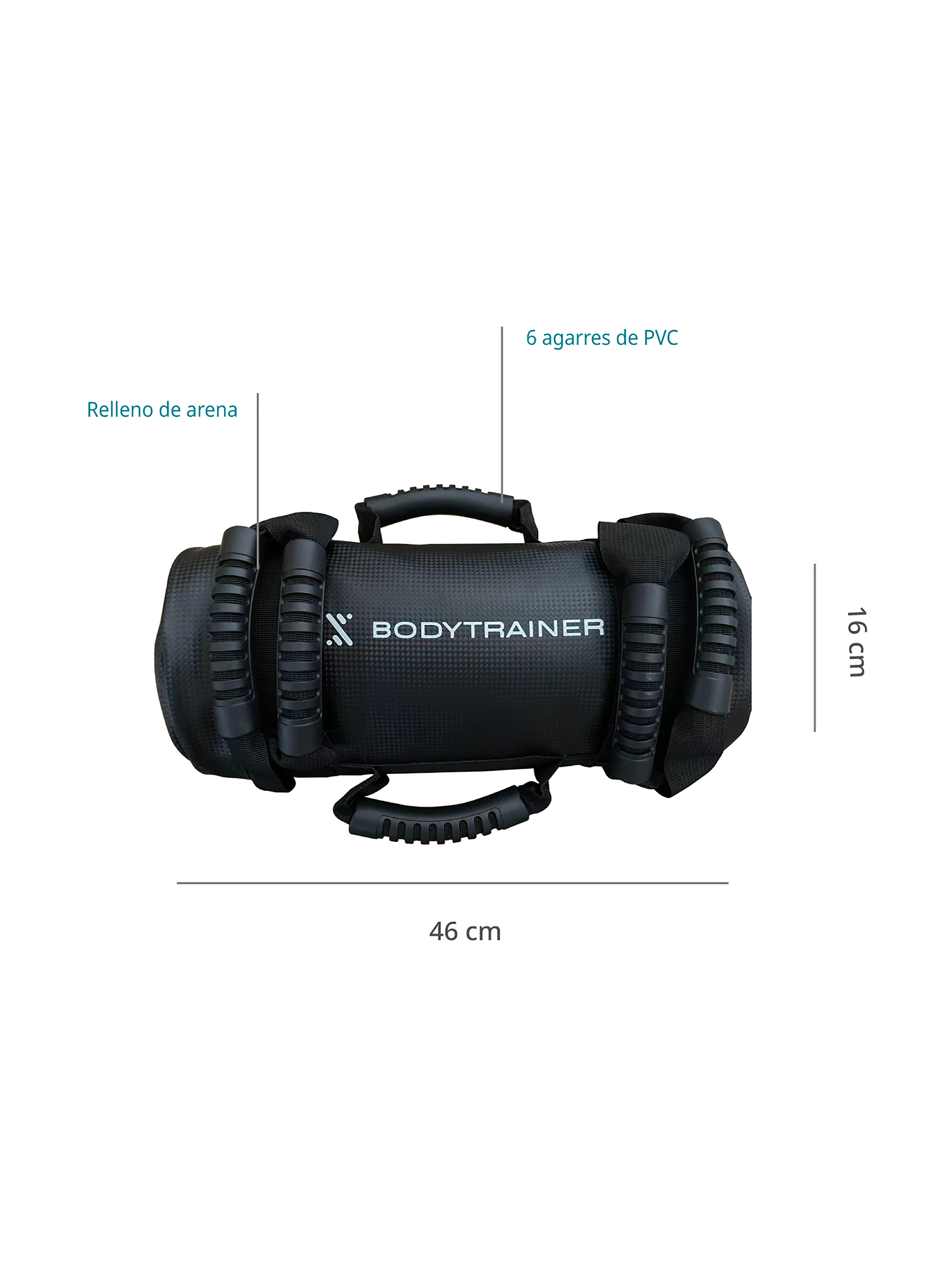 Saco de Arena Búlgaro Bodytrainer Entrenamiento Peso 10 kg-1