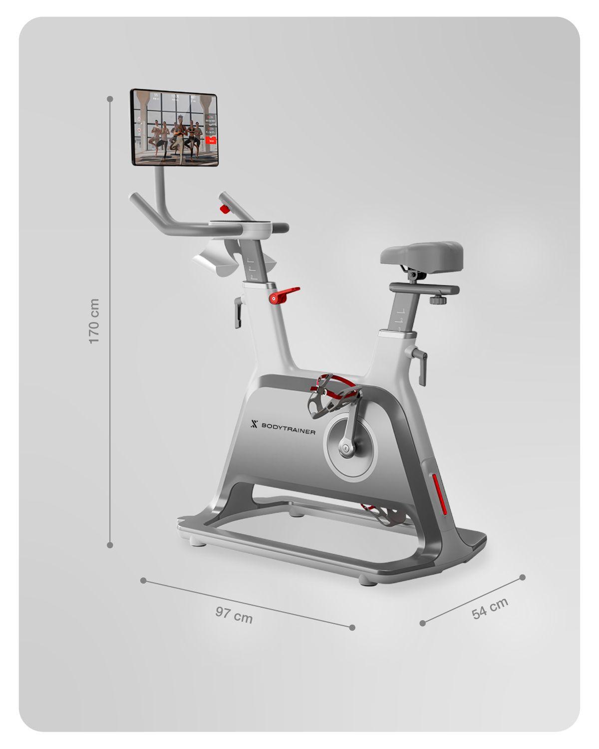 Bicicleta Spinning Magnética 6kg Bodytrainer Deluxe Pantalla-3