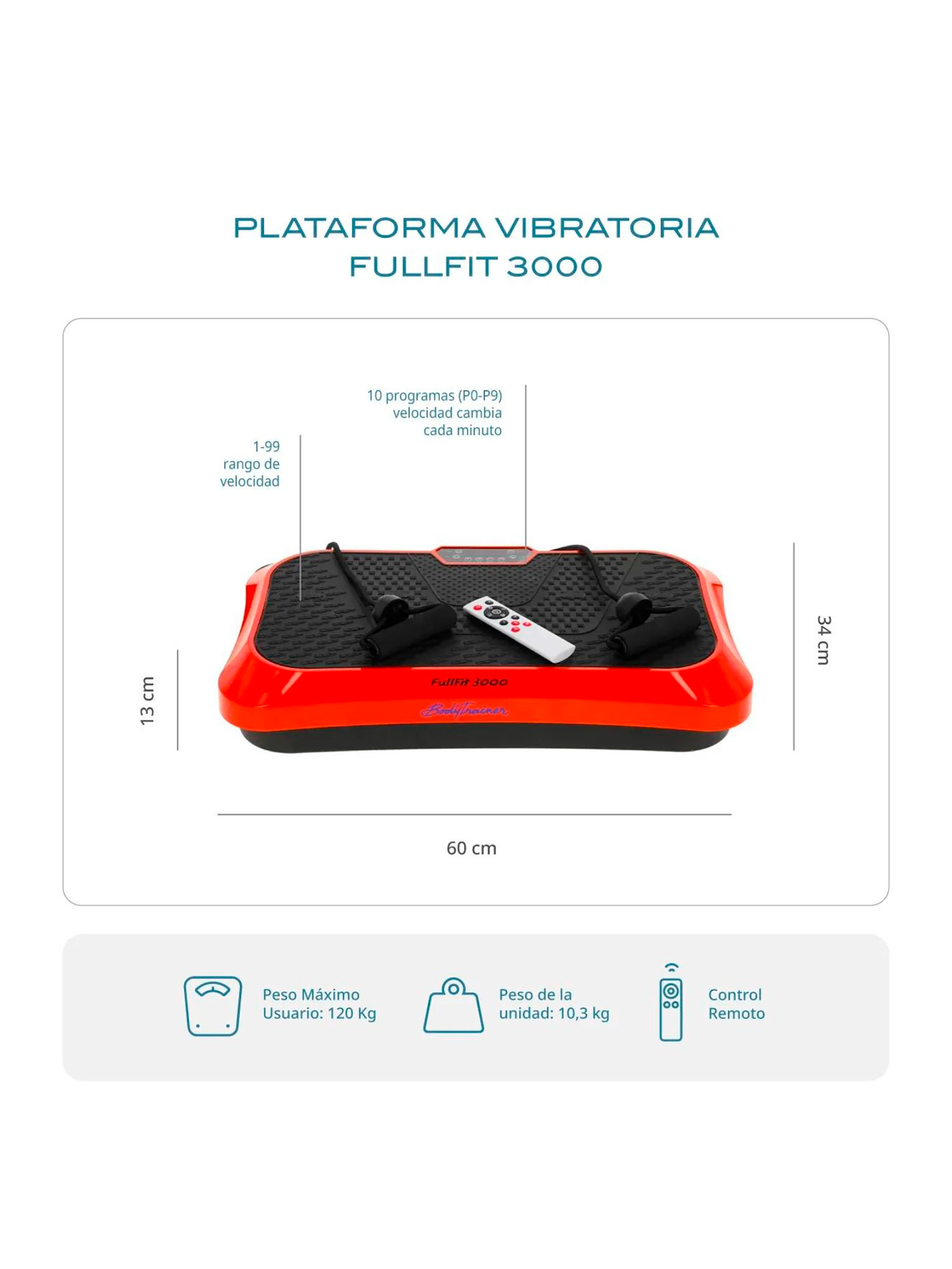 Plataforma Vibratoria Bodytrainer Fullfit 3000 Fitness-1