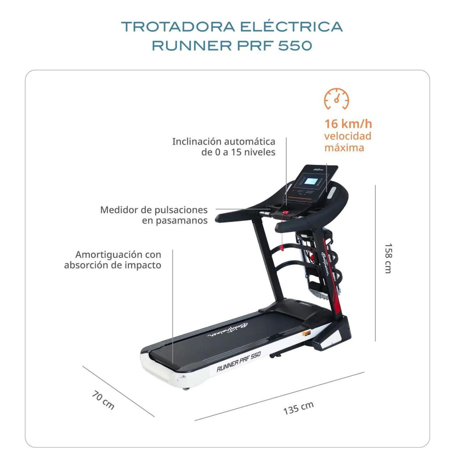 Trotadora Eléctrica Bodytrainer Runner Prf 550 Con App Zwift-1