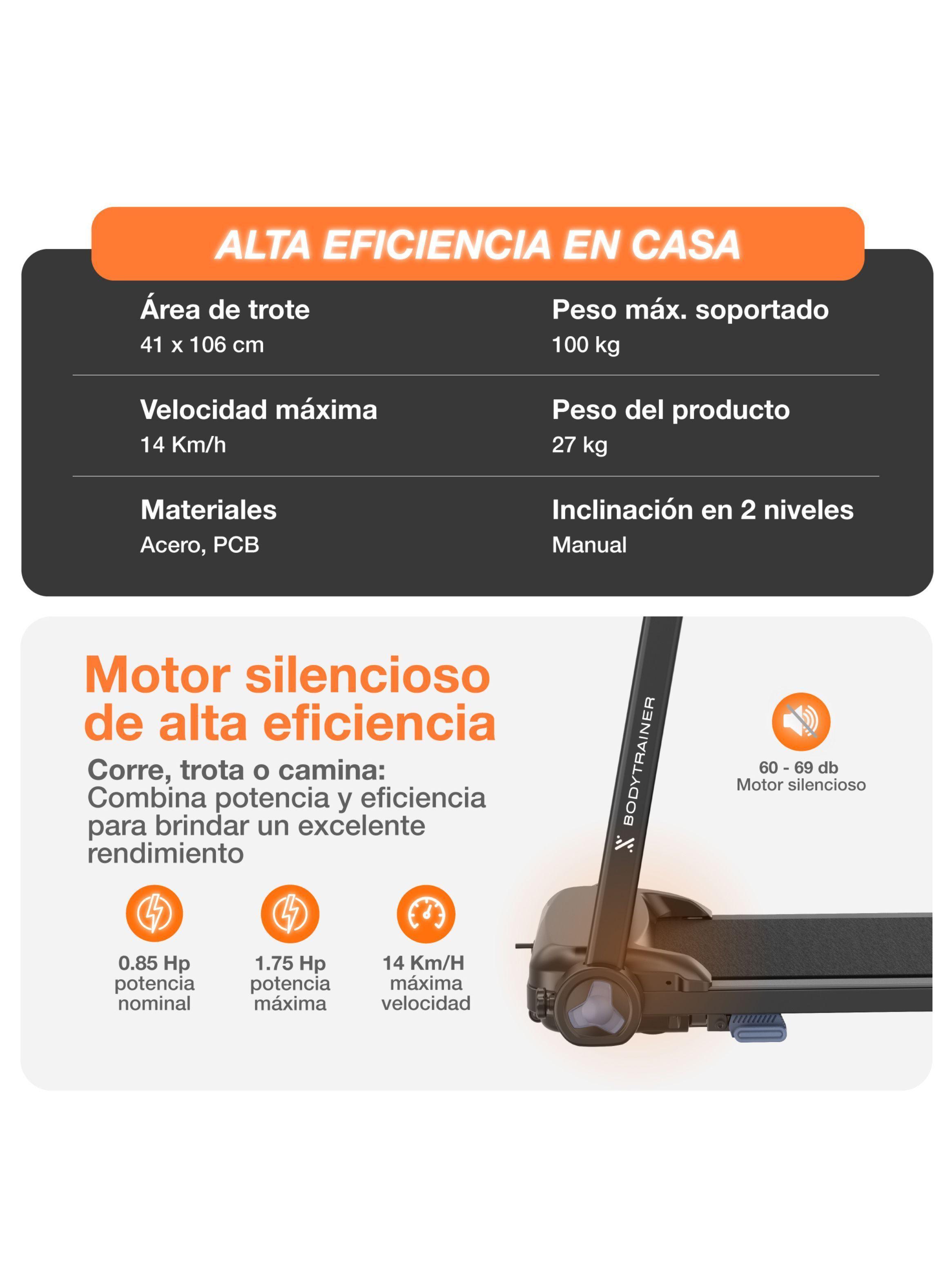 Trotadora Eléctrica Plegable RN320 Bodytrainer-2