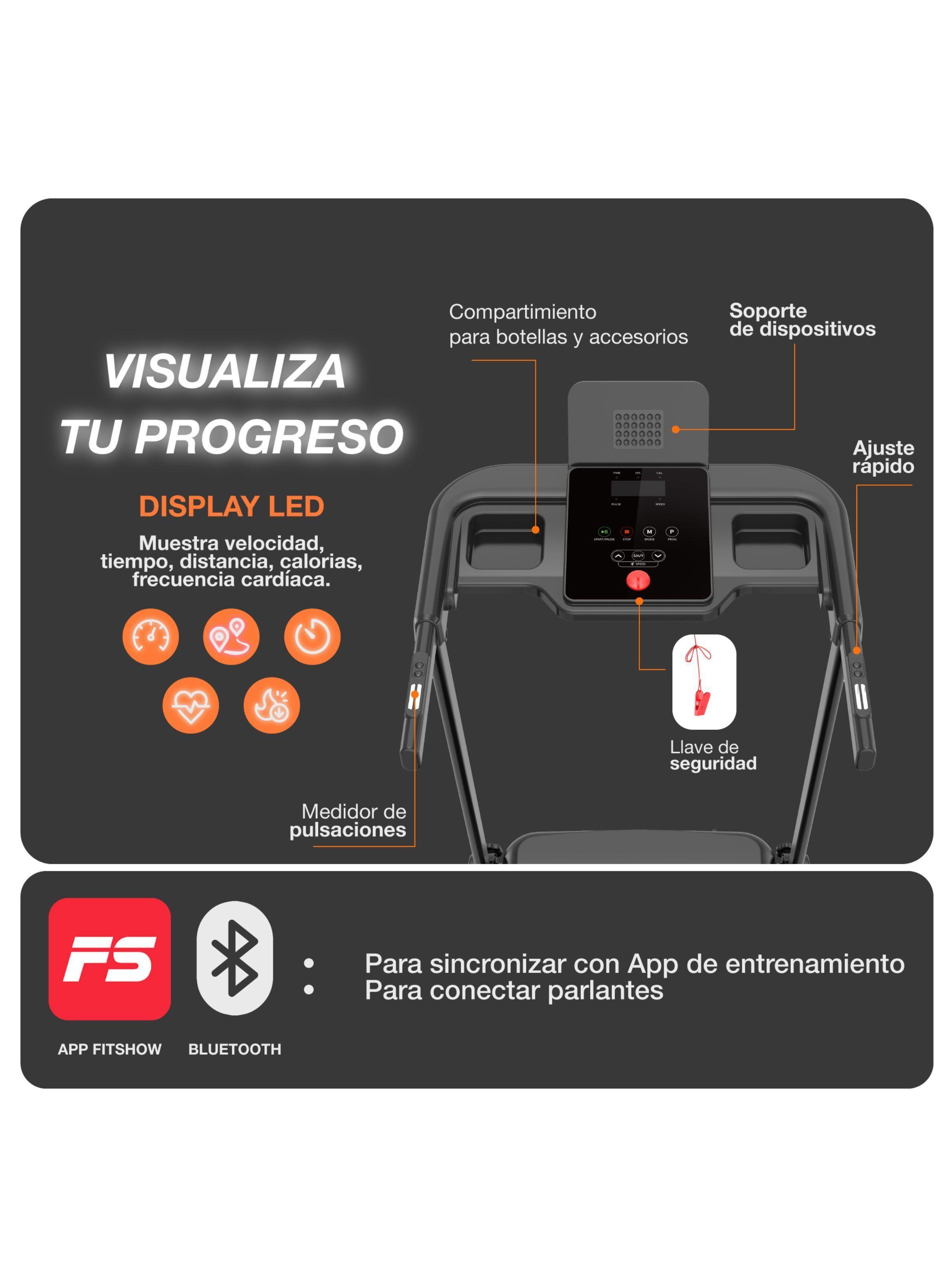 Trotadora Eléctrica Plegable RN320 Bodytrainer-4