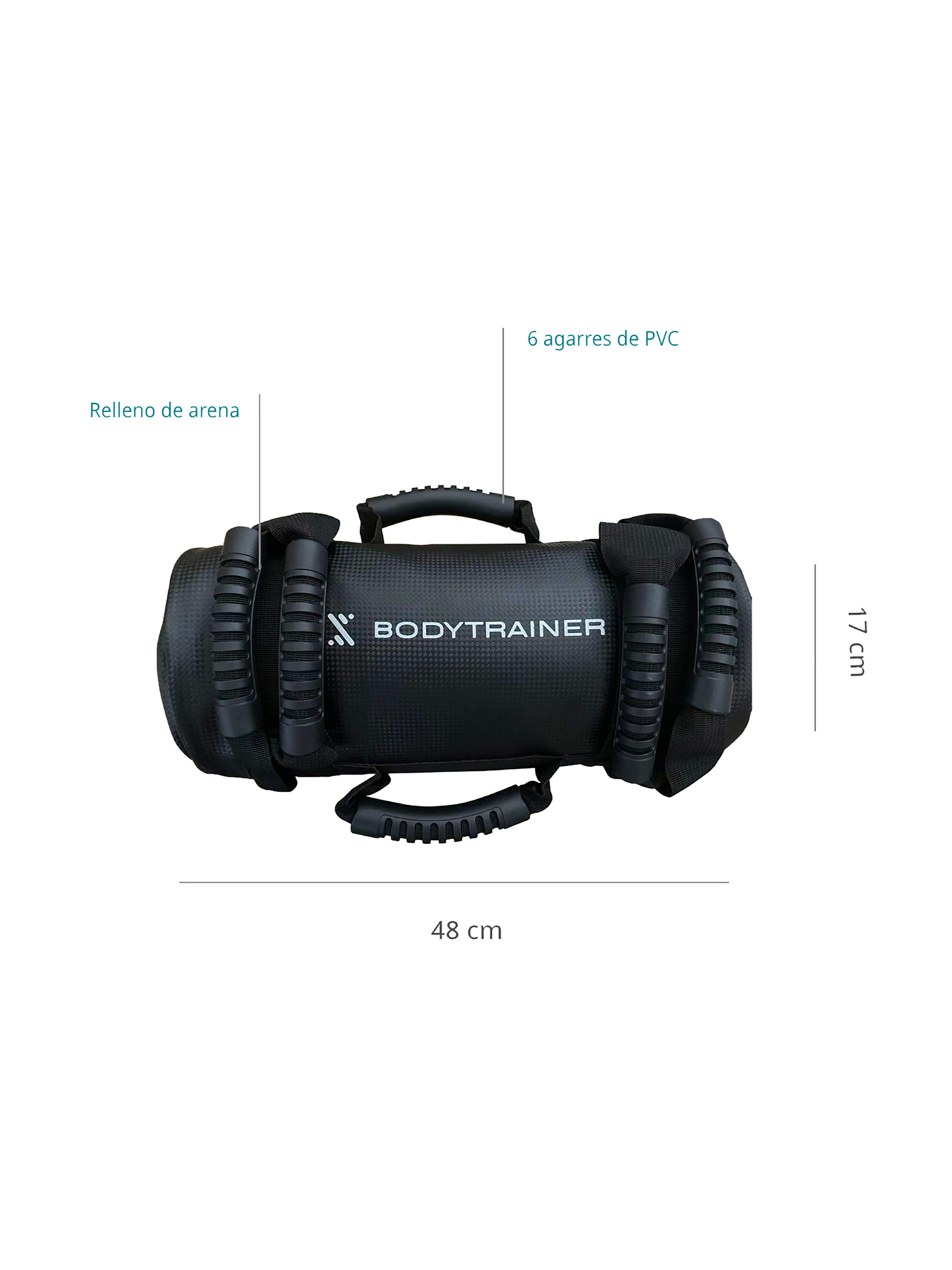 Saco de Arena Búlgaro Bodytrainer Entrenamiento Peso 15 kg-1