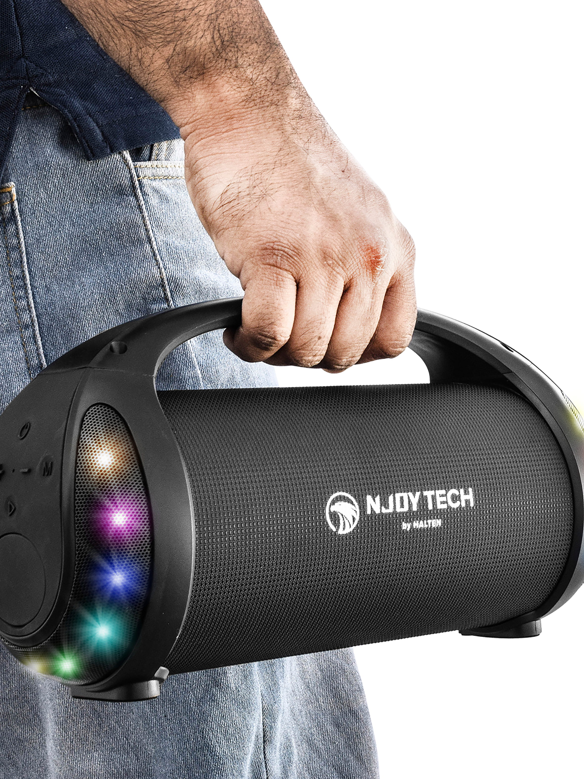 Parlante Inalámbrico Njoytech Portatil con Luces-10