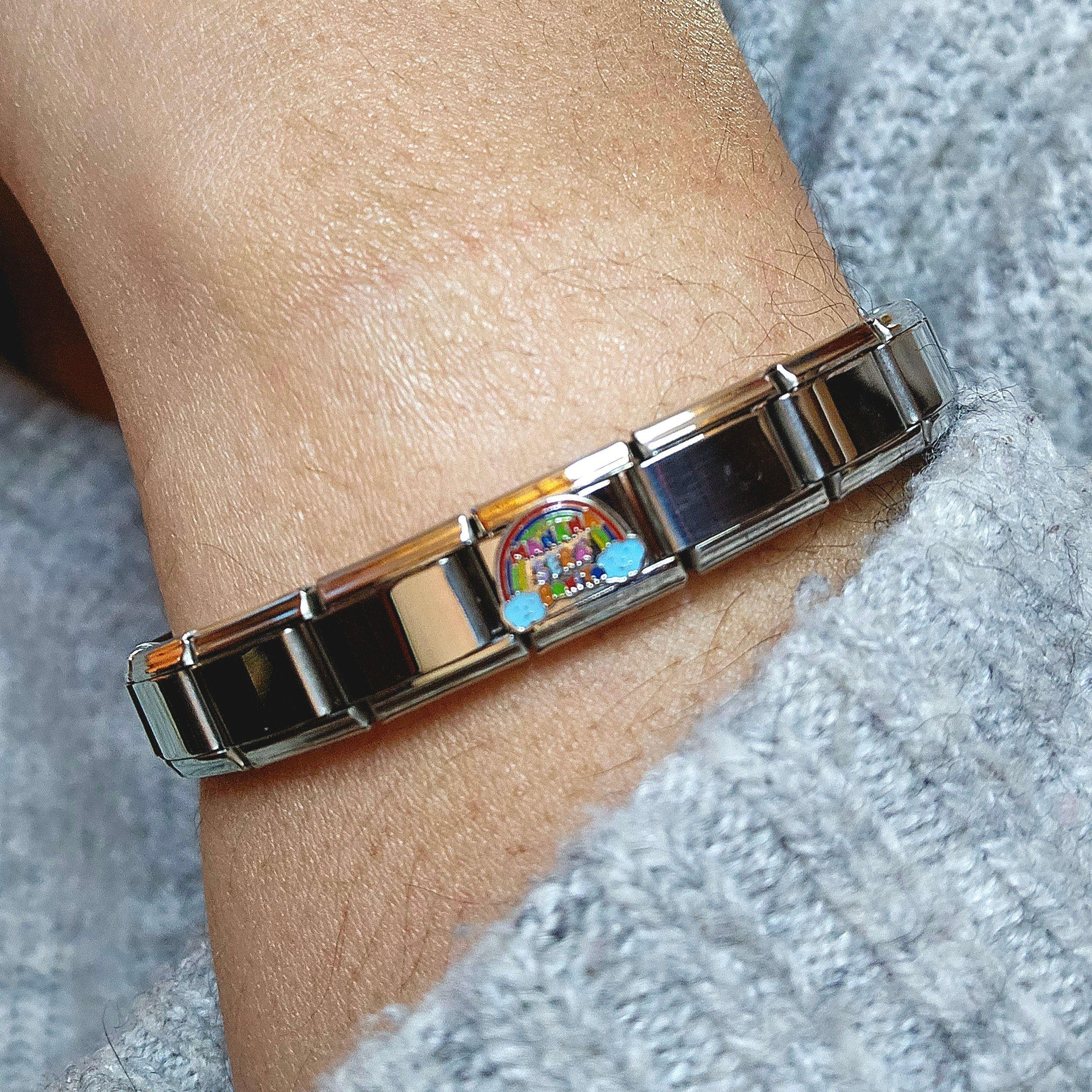 Charms Mañana Sera Bonito Para Pulsera Brazalete Italiano-3