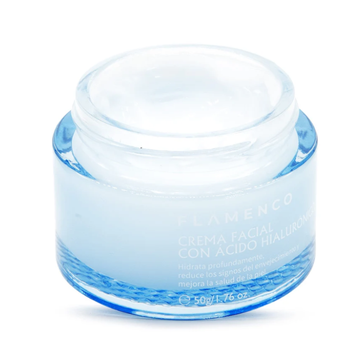Crema Facial Flamenco Acido Hialuronico Antiarrugas Hidratante-1