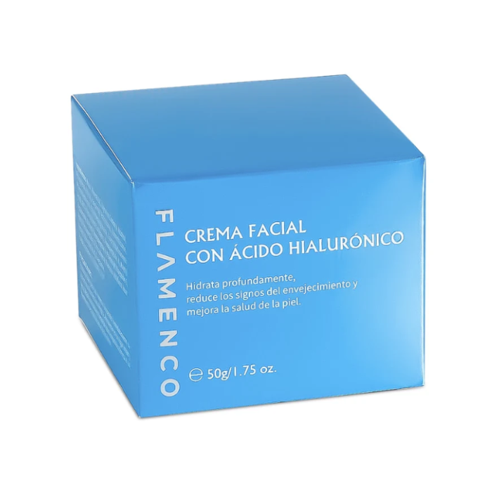 Crema Facial Flamenco Acido Hialuronico Antiarrugas Hidratante-2
