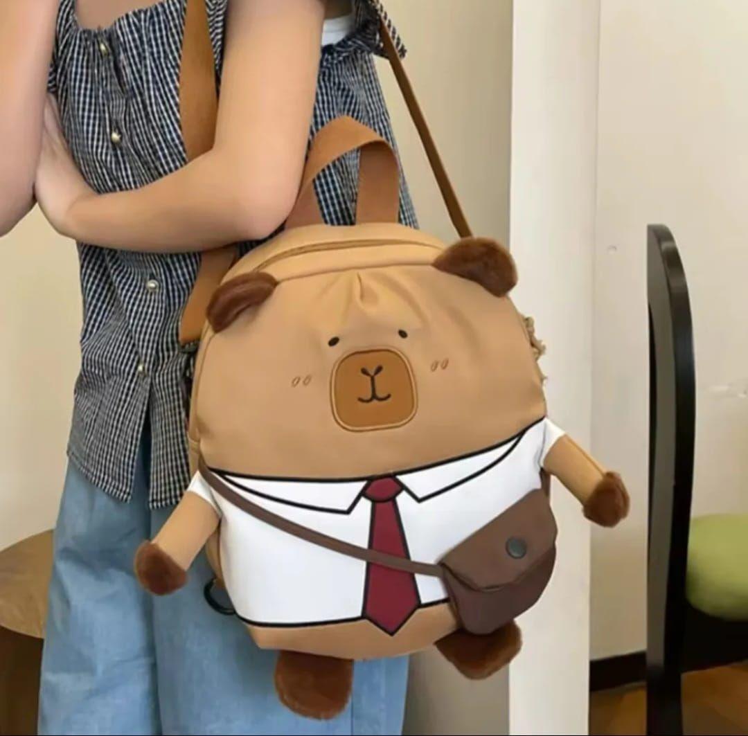 Capibara Mochila Peluche Tu Estilo Con Un Toque De Ternura-2