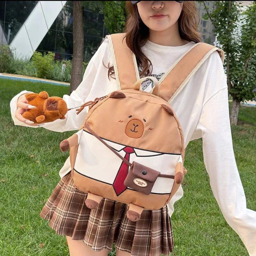 Capibara Mochila Peluche Tu Estilo Con Un Toque De Ternura-3