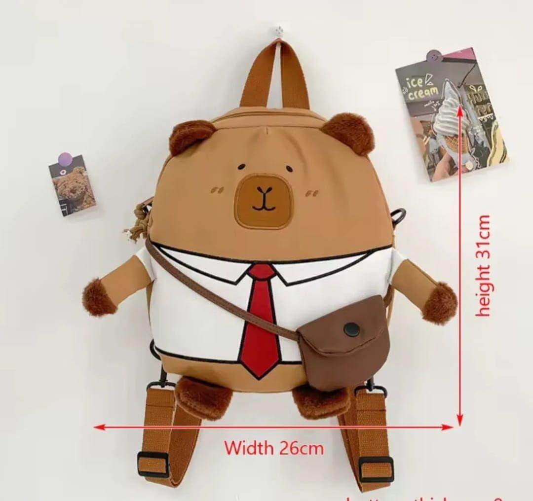 Capibara Mochila Peluche Tu Estilo Con Un Toque De Ternura-4