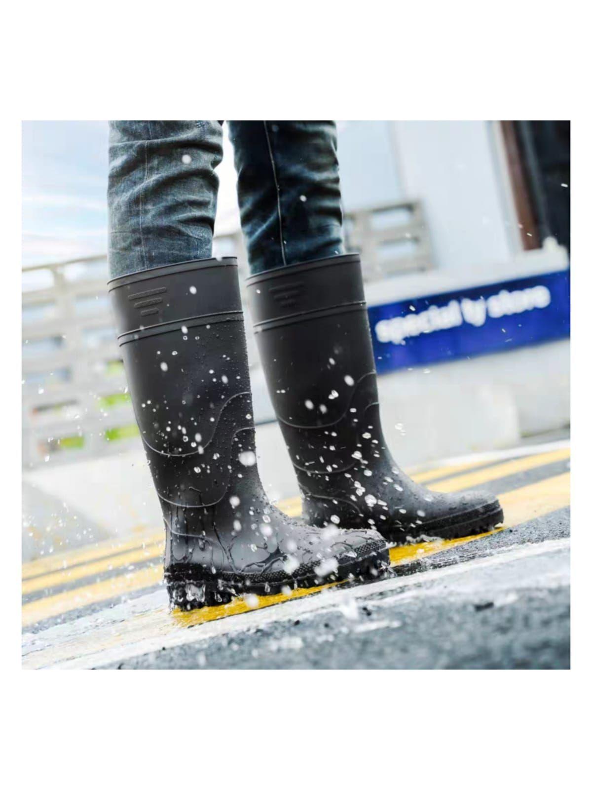 Botas De Agua Hombres Botas Impermeables Para La LLuvia-4