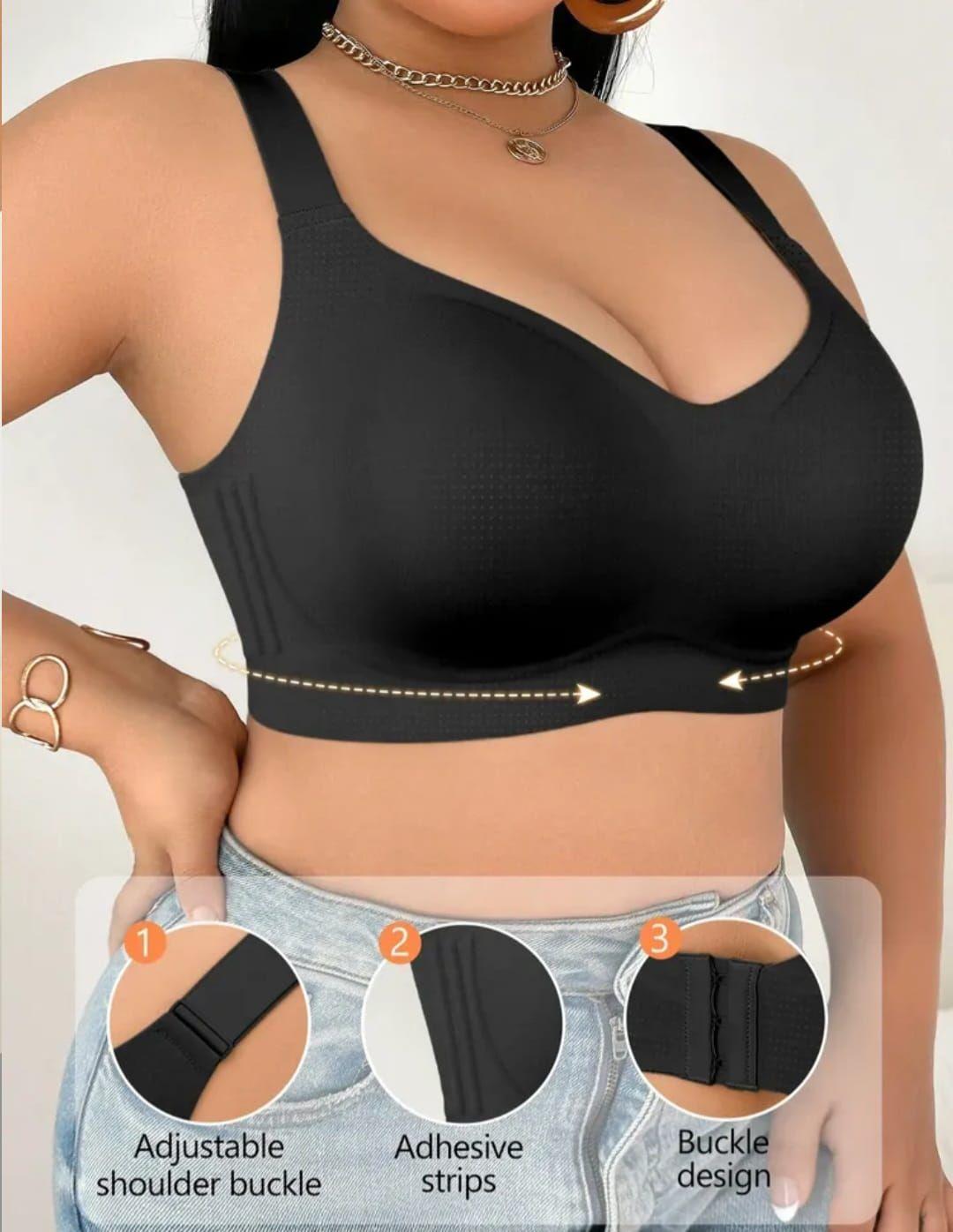 Sosten Jelly Sin Fierro Sin Costura Efecto Alisador y Gran Firmeza Tallas Grandes XL a 4XL-6