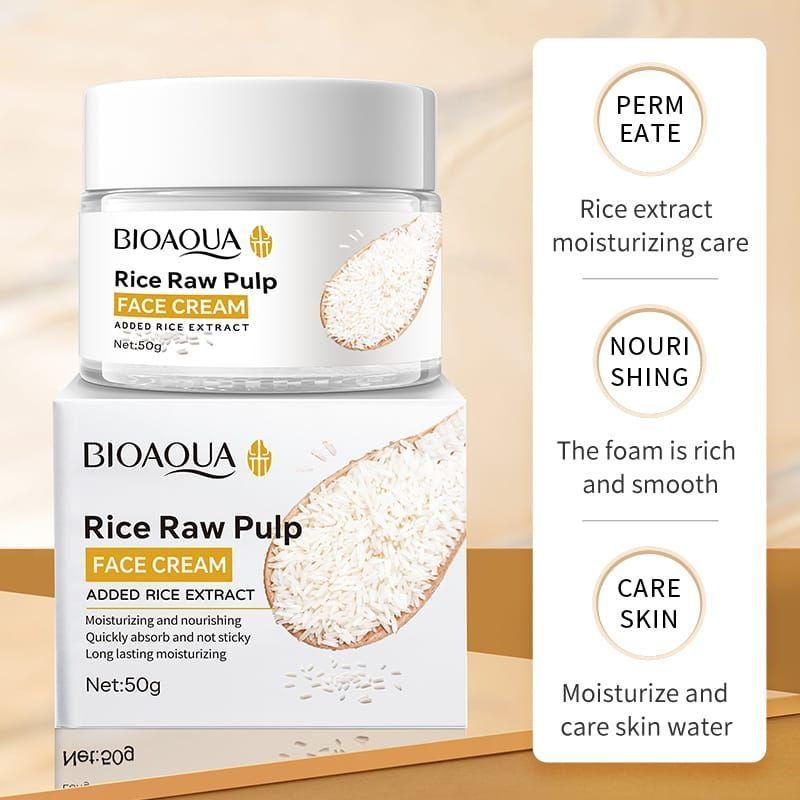 Crema Facial Pulpa De Arroz  Nutritiva Aclaradora 50g-6