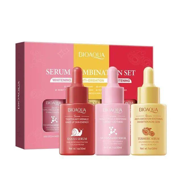 Set Serum Facial Niacinamida Curcuma Caracol-0