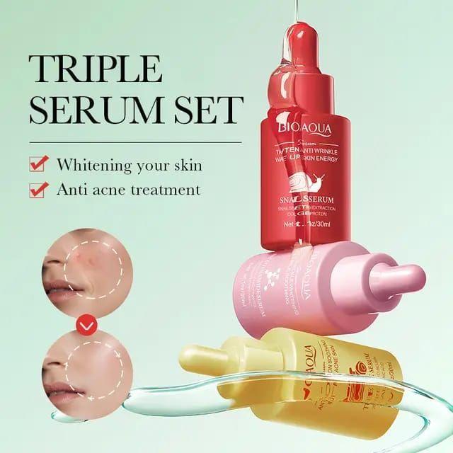 Set Serum Facial Niacinamida Curcuma Caracol-1