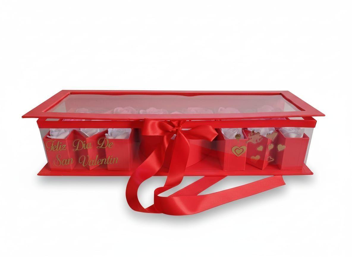 Caja Rosas Eternas Premium M y M Regalo San Valentin-2