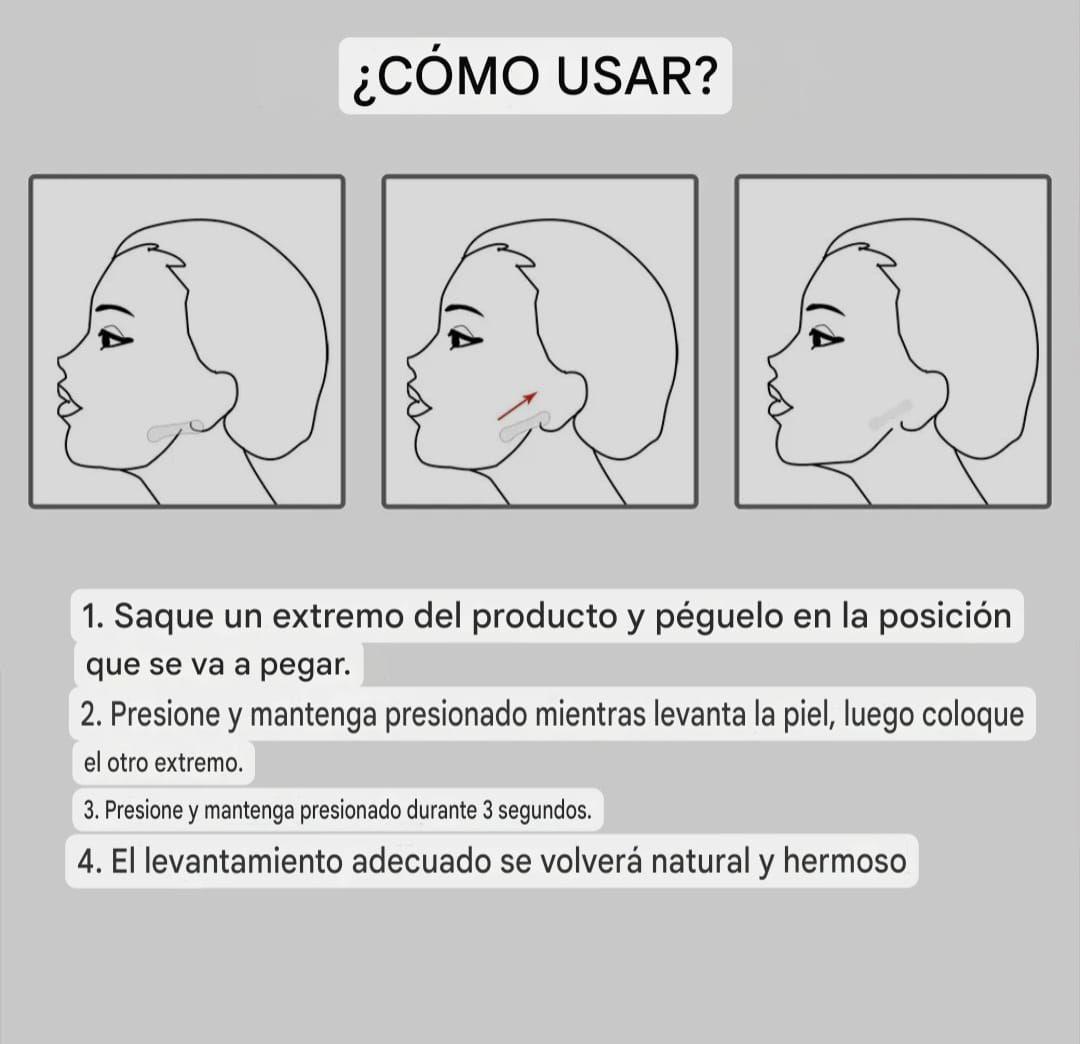 Parches Lifting Facial  Instantaneos 100 piezas-2