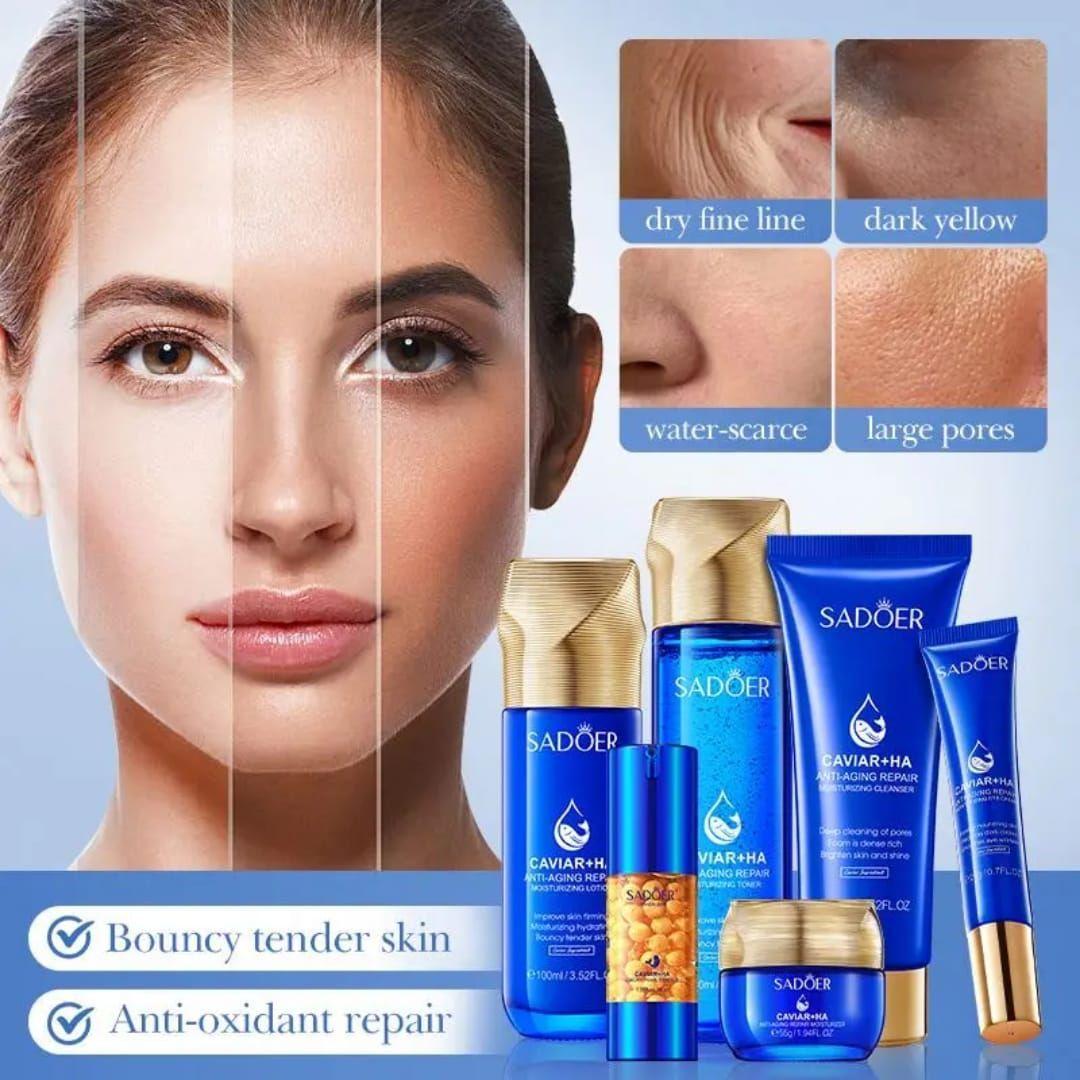 Set Skincare Caviar Acido Hialuronico Antiedad Reafirmante Hidratacion Profunda-2
